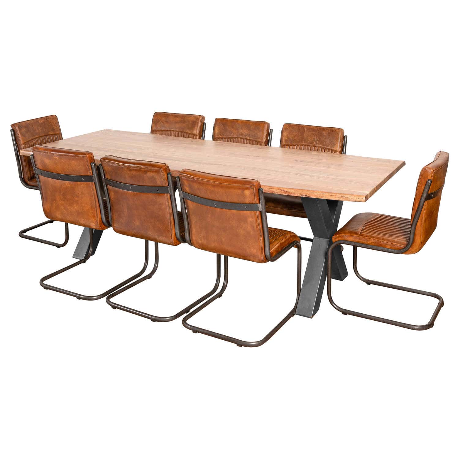 Live Edge Large Dining Table – Colour: Brown