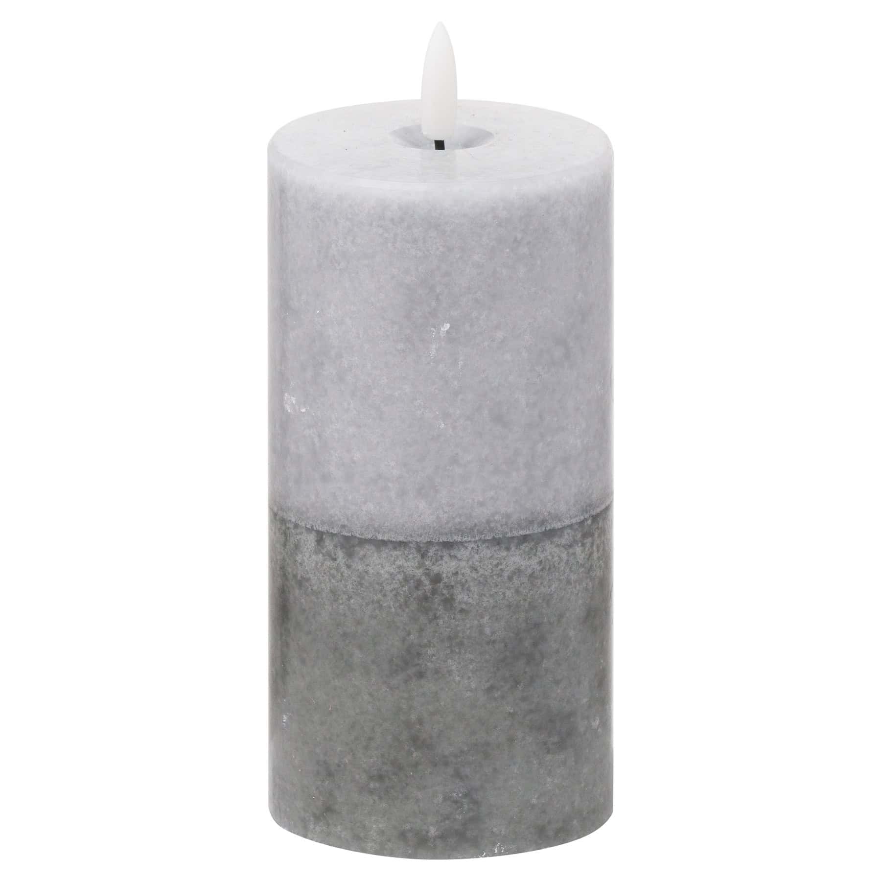 Luxe Collection Natural Glow 3×6 Stone LED Candle