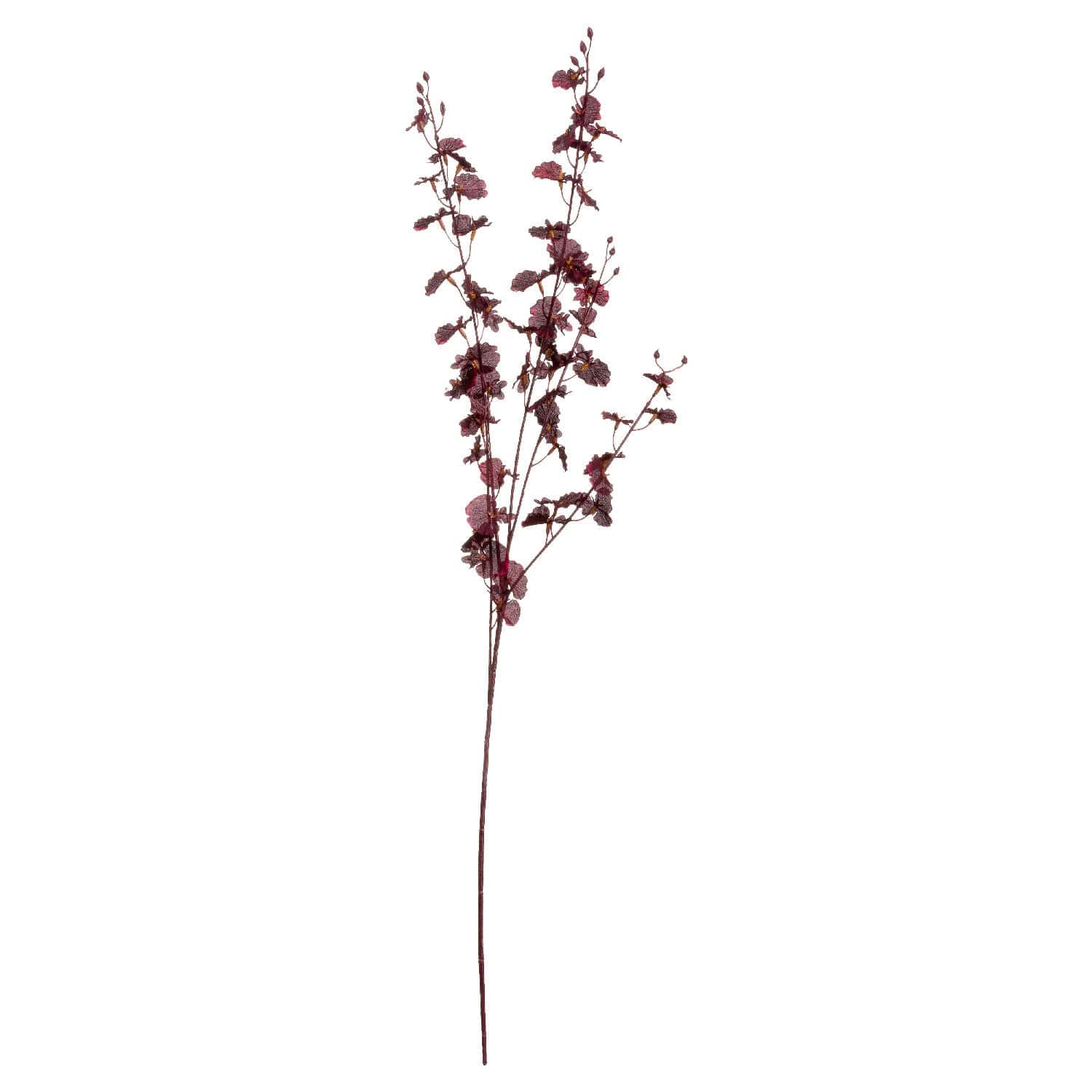 Deep Burgundy Orchid Spray – Faux Flowers & Artificial Trees