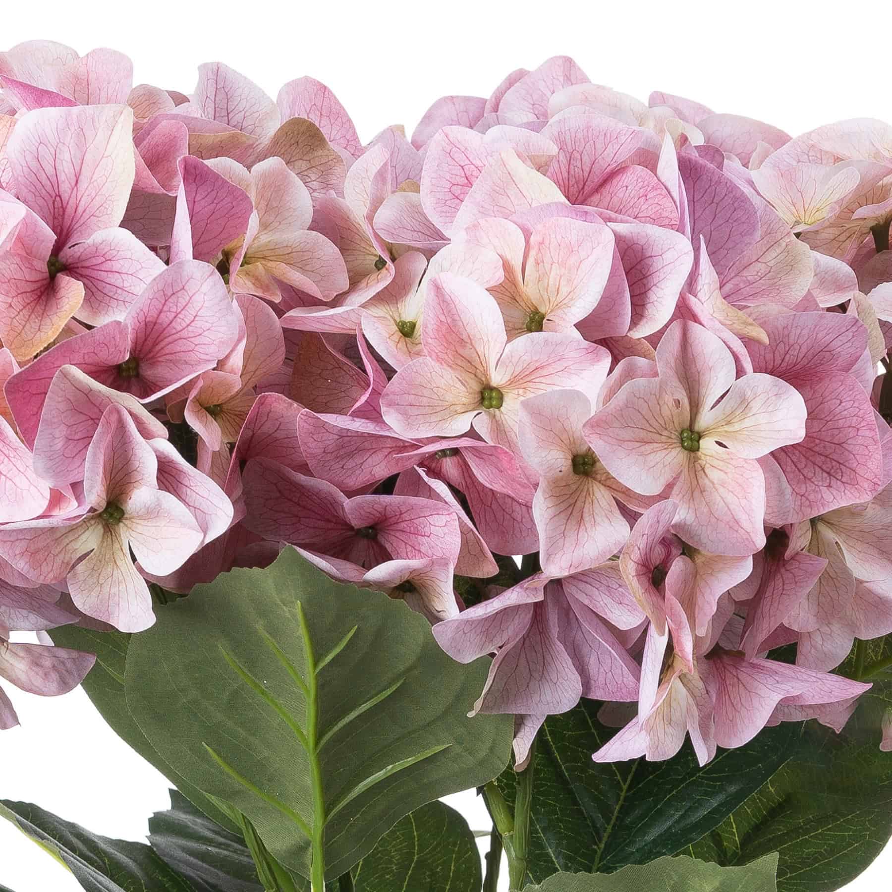 Shabby Pink Hydrangea Bouquet – Faux Flowers & Artificial Trees