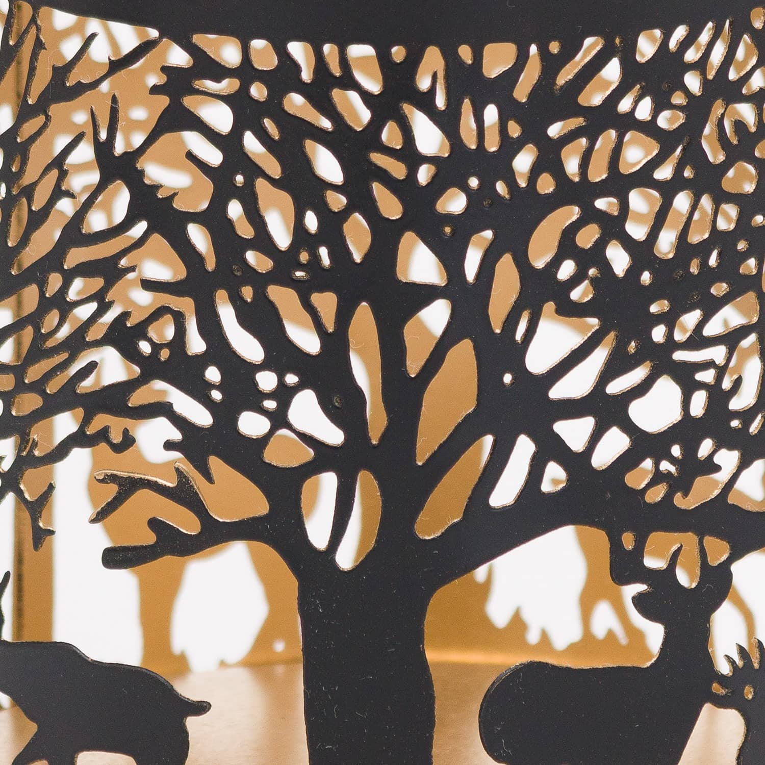 Small Glowray Stag In Forest Lantern - Image 2