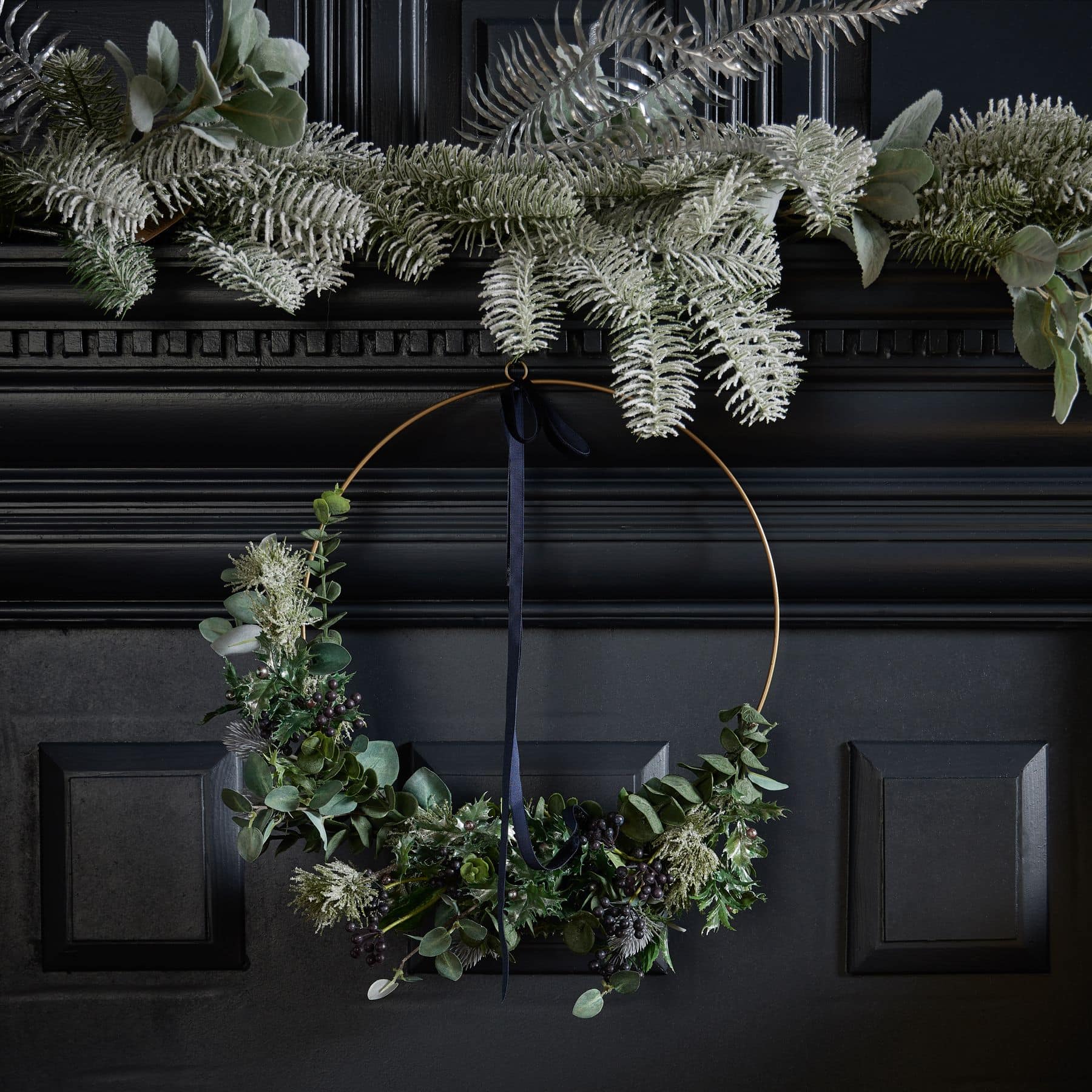 Single Snow Pine Spray – Faux Flowers & Artificial Trees