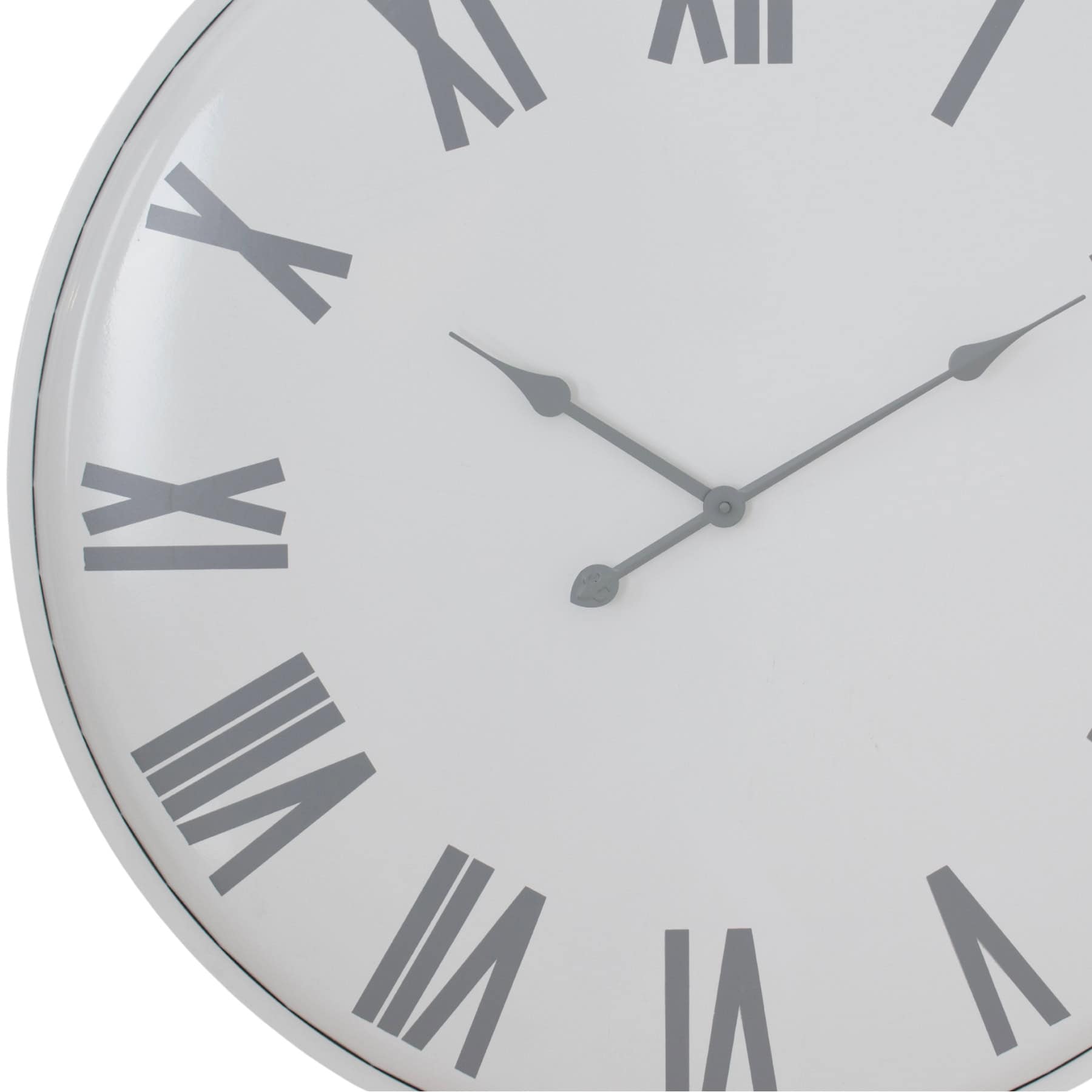 Flemings Large Wall Clock – Colour: White