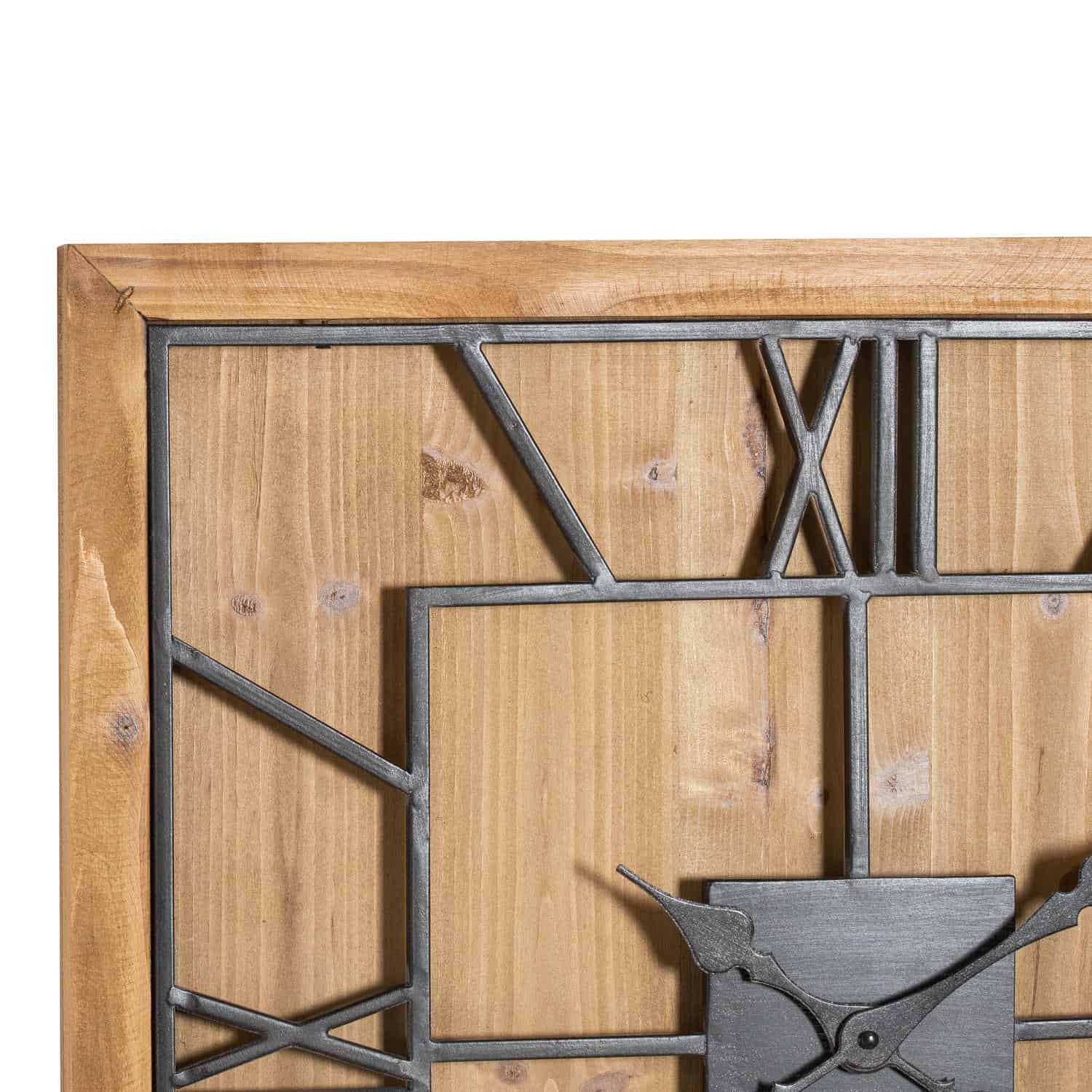Williston Square Wooden Wall Clock – Colour: Brown