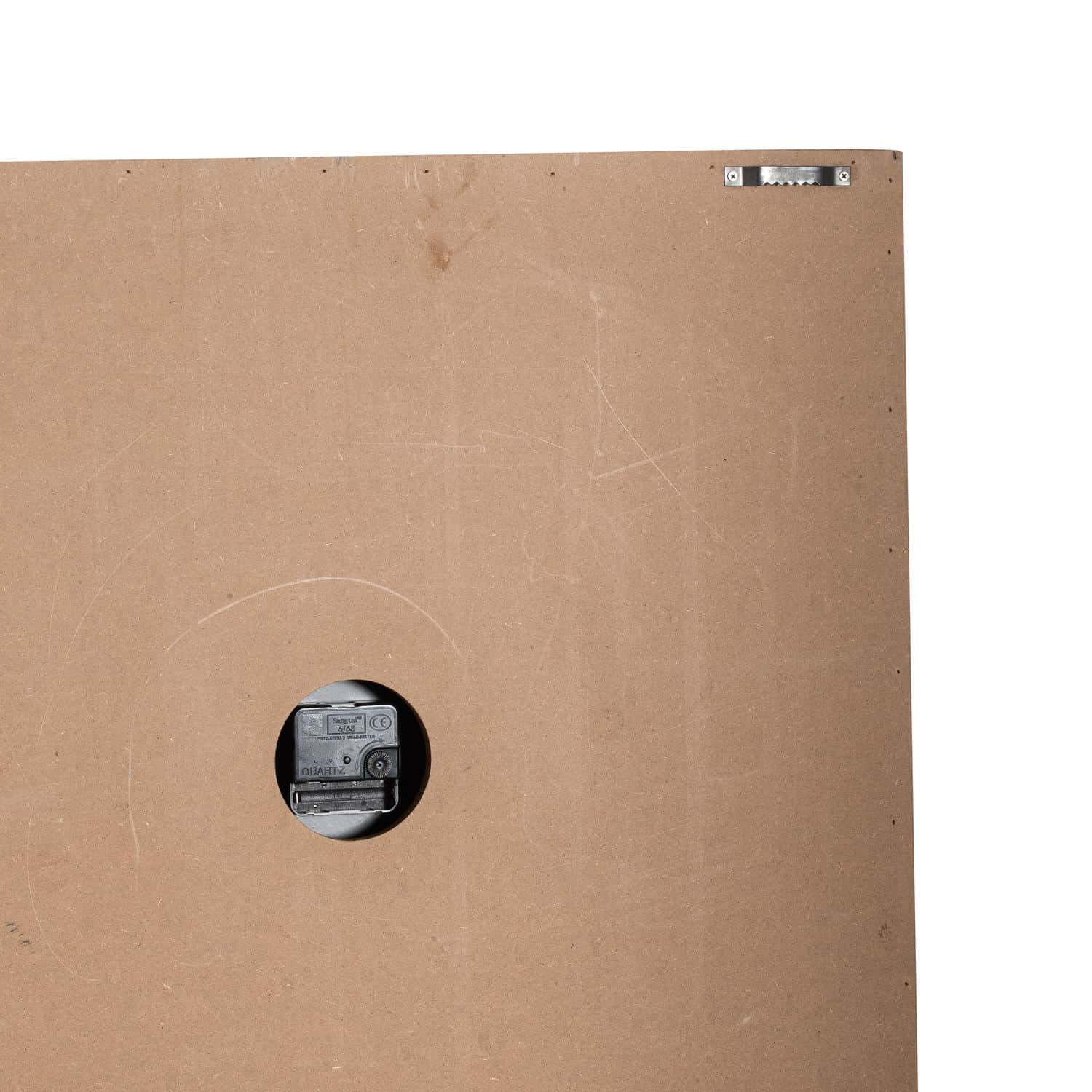 Williston Square Wooden Wall Clock – Material: Metal