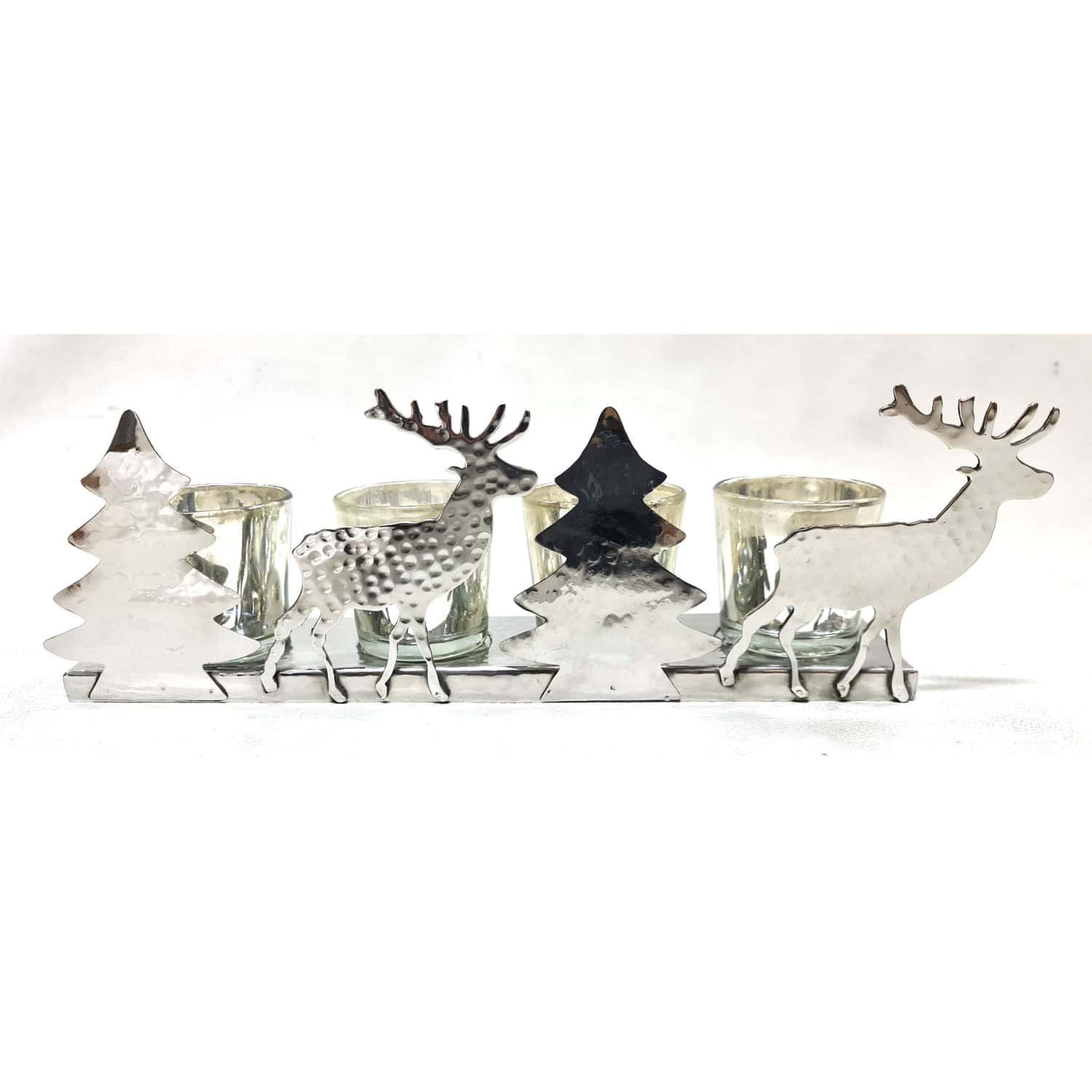 Silver Four Tealight Holder - Image 3