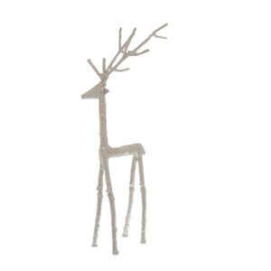 Silver Standing Stag Ornament