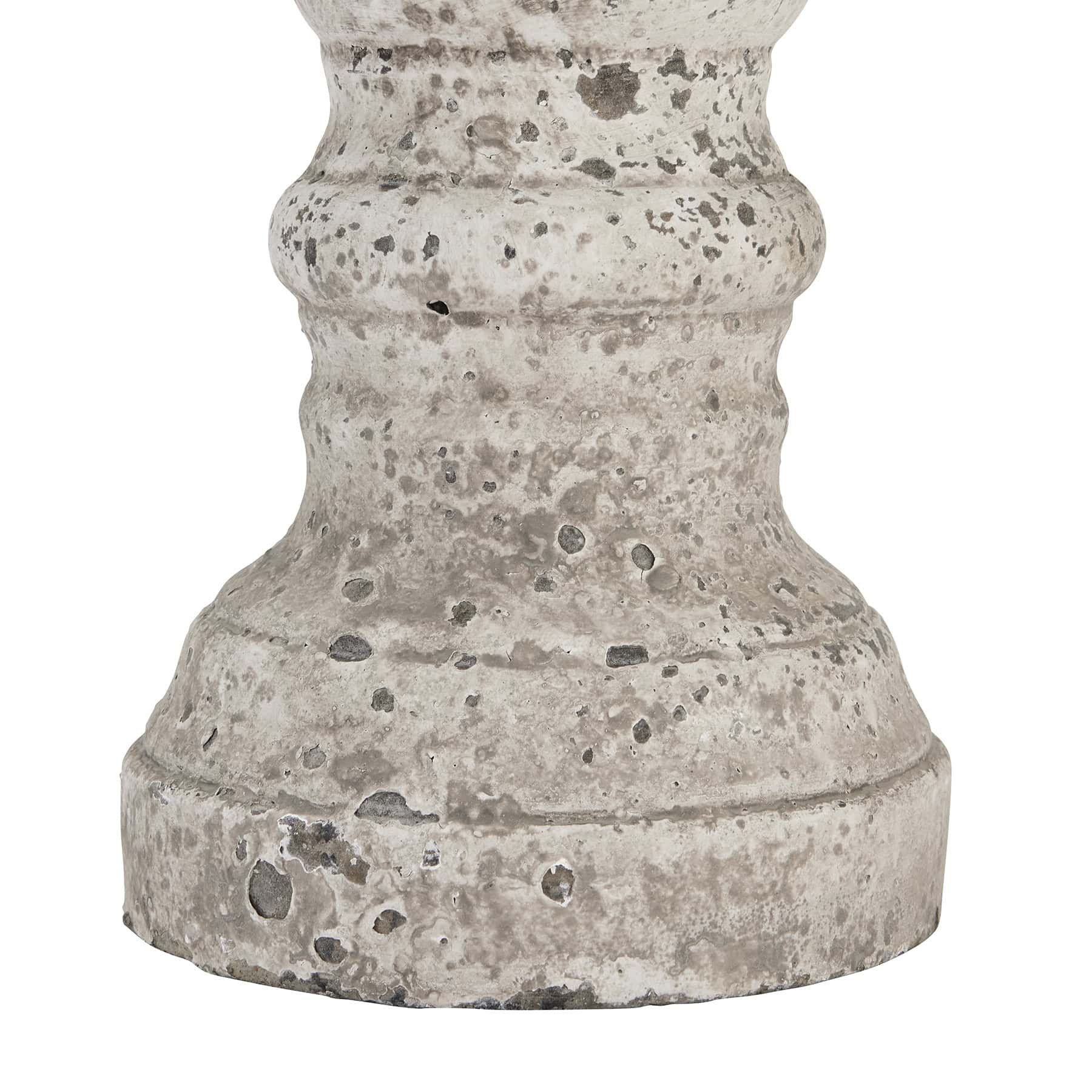 Small Stone Ceramic Column Candle Holder - Image 3