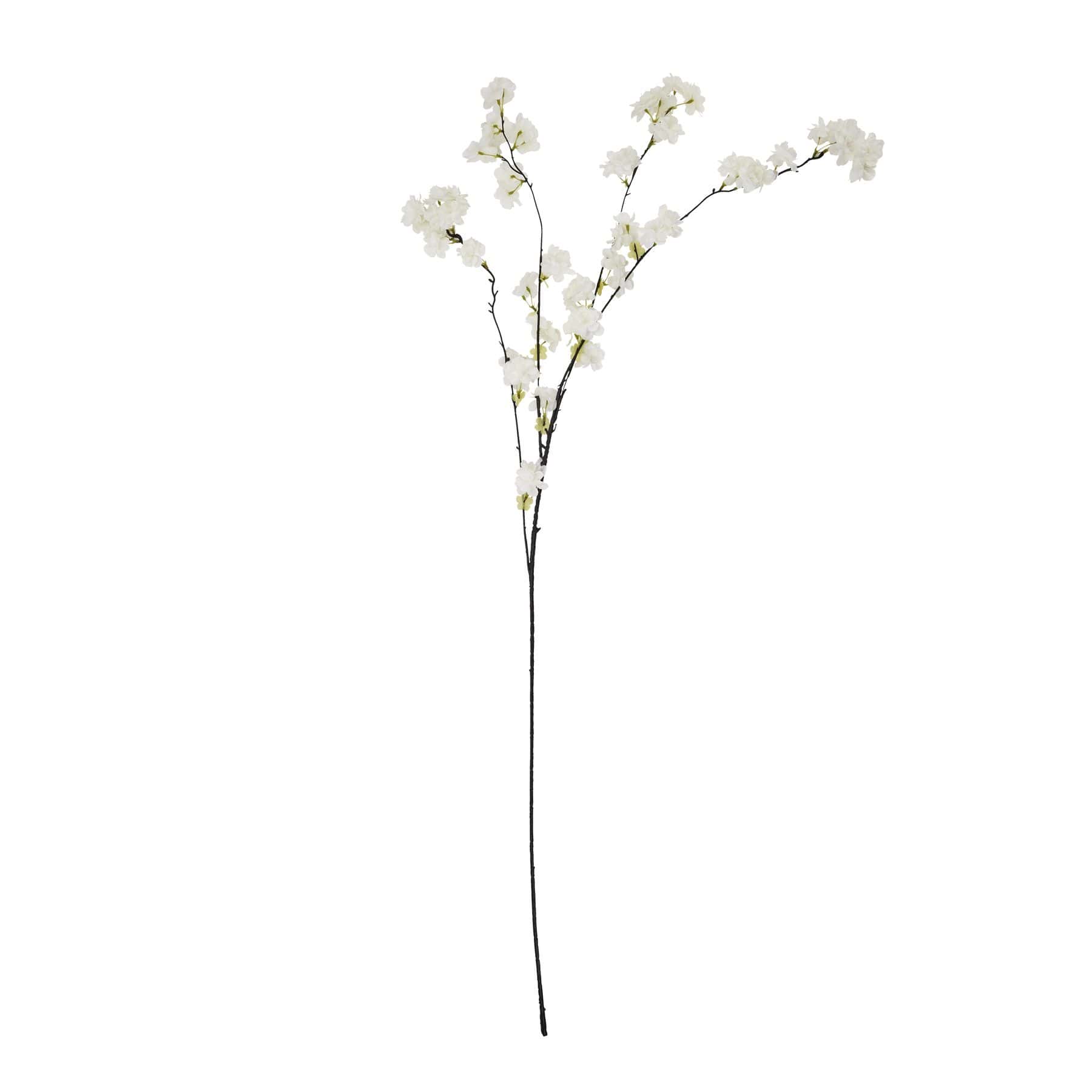 Large White Cherry Blossom Stem – Material: Fabric