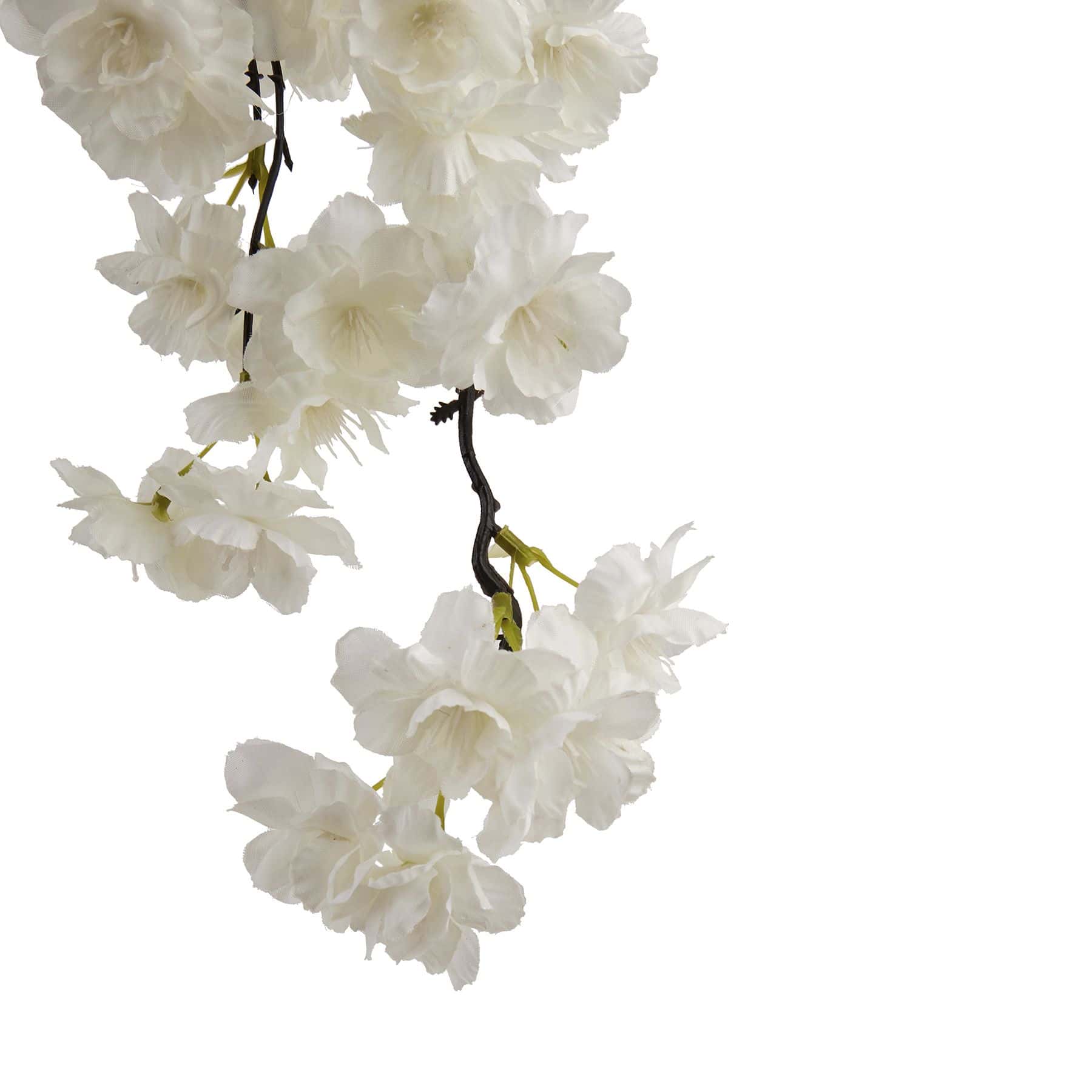 Large White Cherry Blossom Stem – Faux Flowers & Artificial Trees