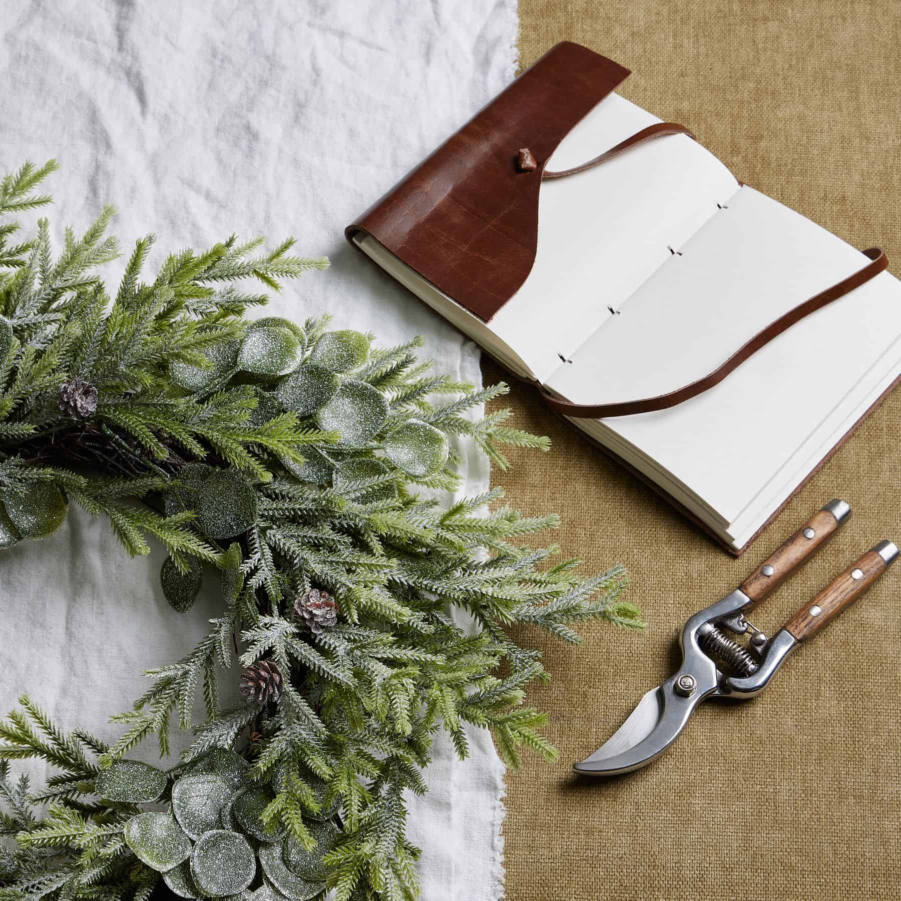 Frosted Pine And Eucalyptus Wreath - Image 3