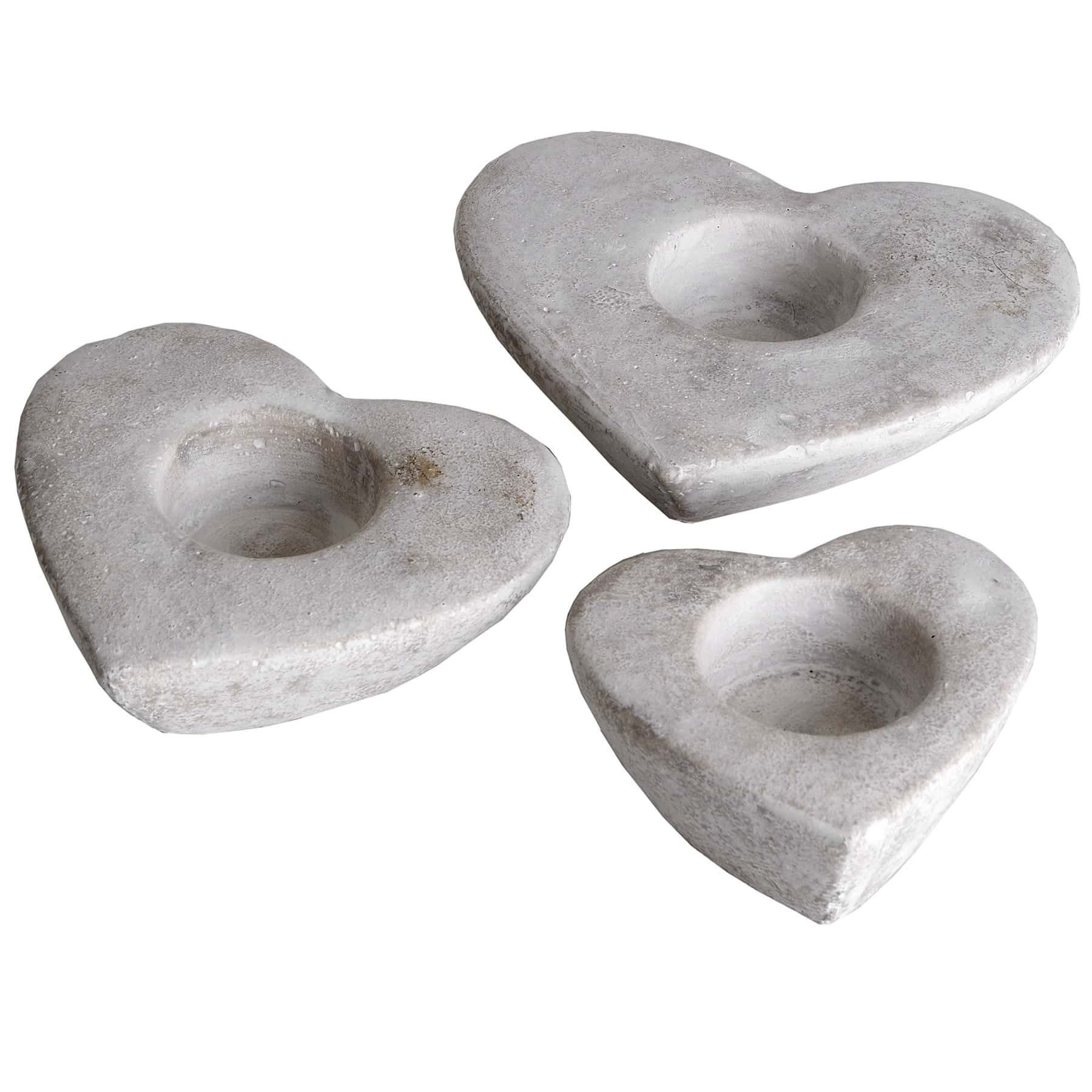 Set Of Three Heart Tea Light Holders - Image 2