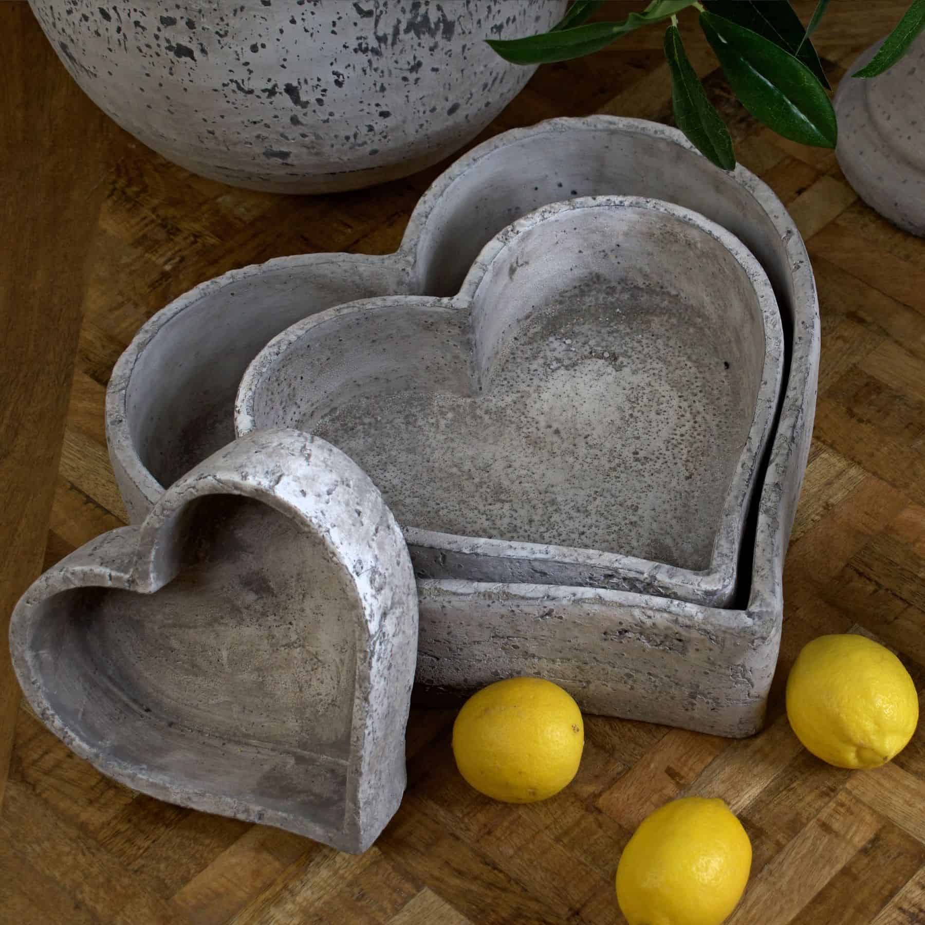 Set Of Three Large Stone Ceramic Dishes – Additional view