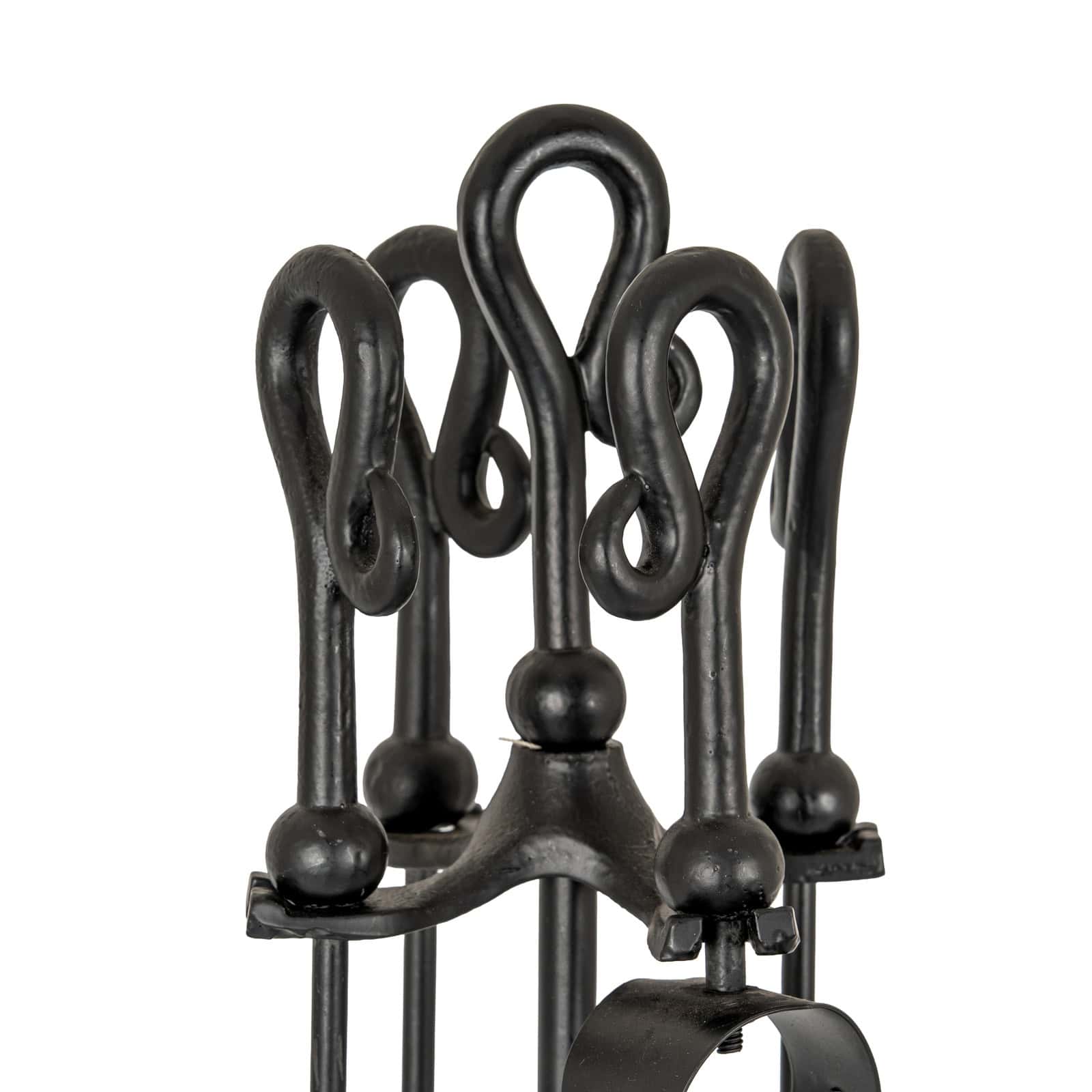 Black Crook Top Companion Set – Fireplace Accessories