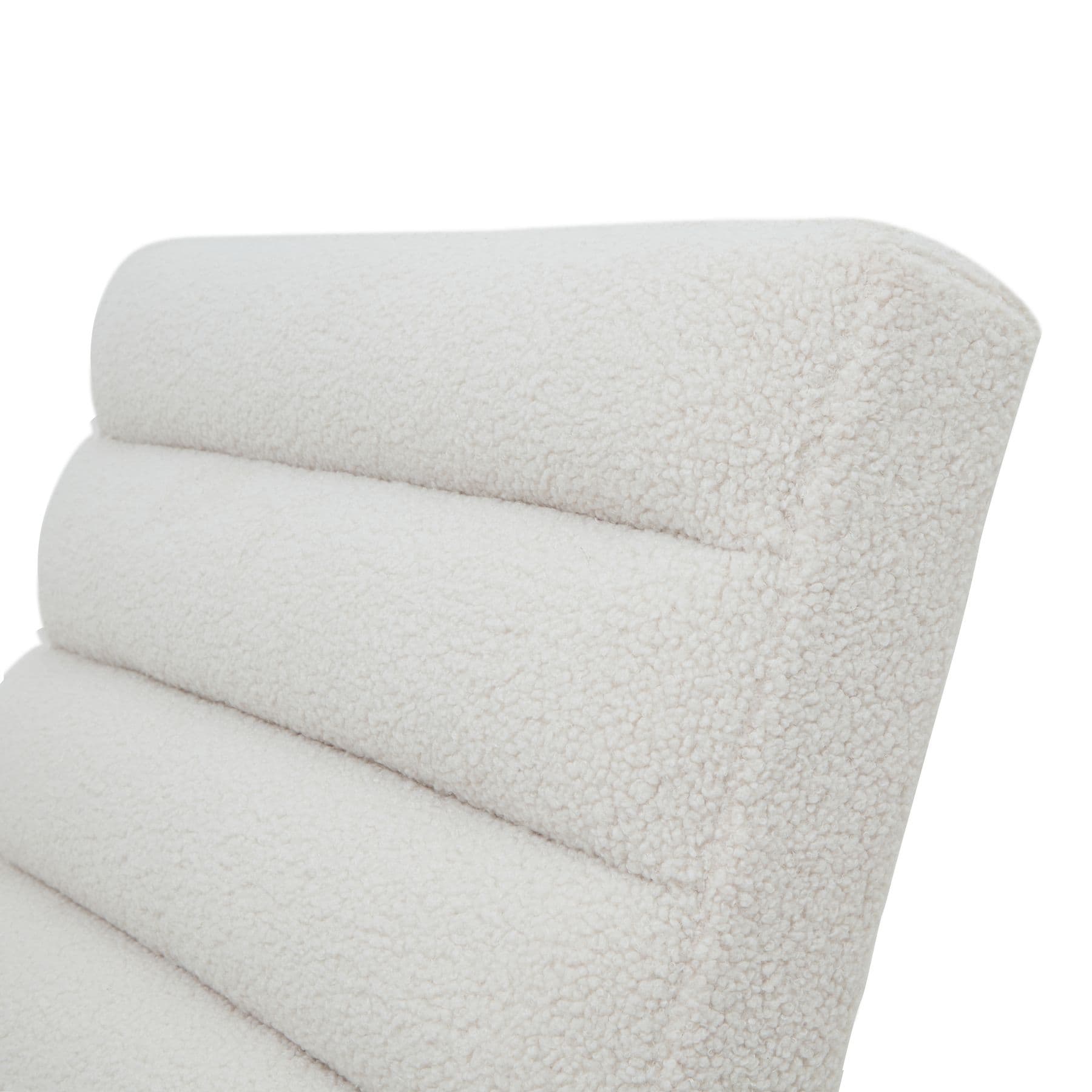 Boucle Ribbed Ark Chair - Image 3