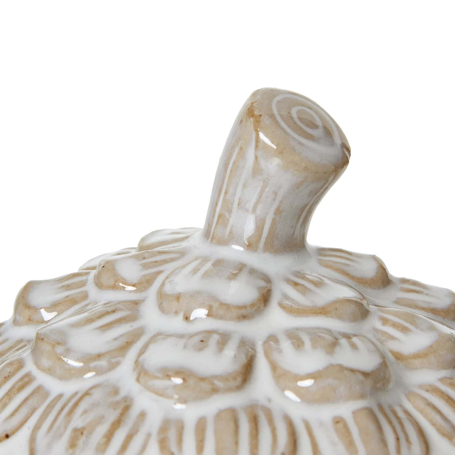 Medium Ceramic Pine Cone Trinket Dish With Lid – Christmas Decorations