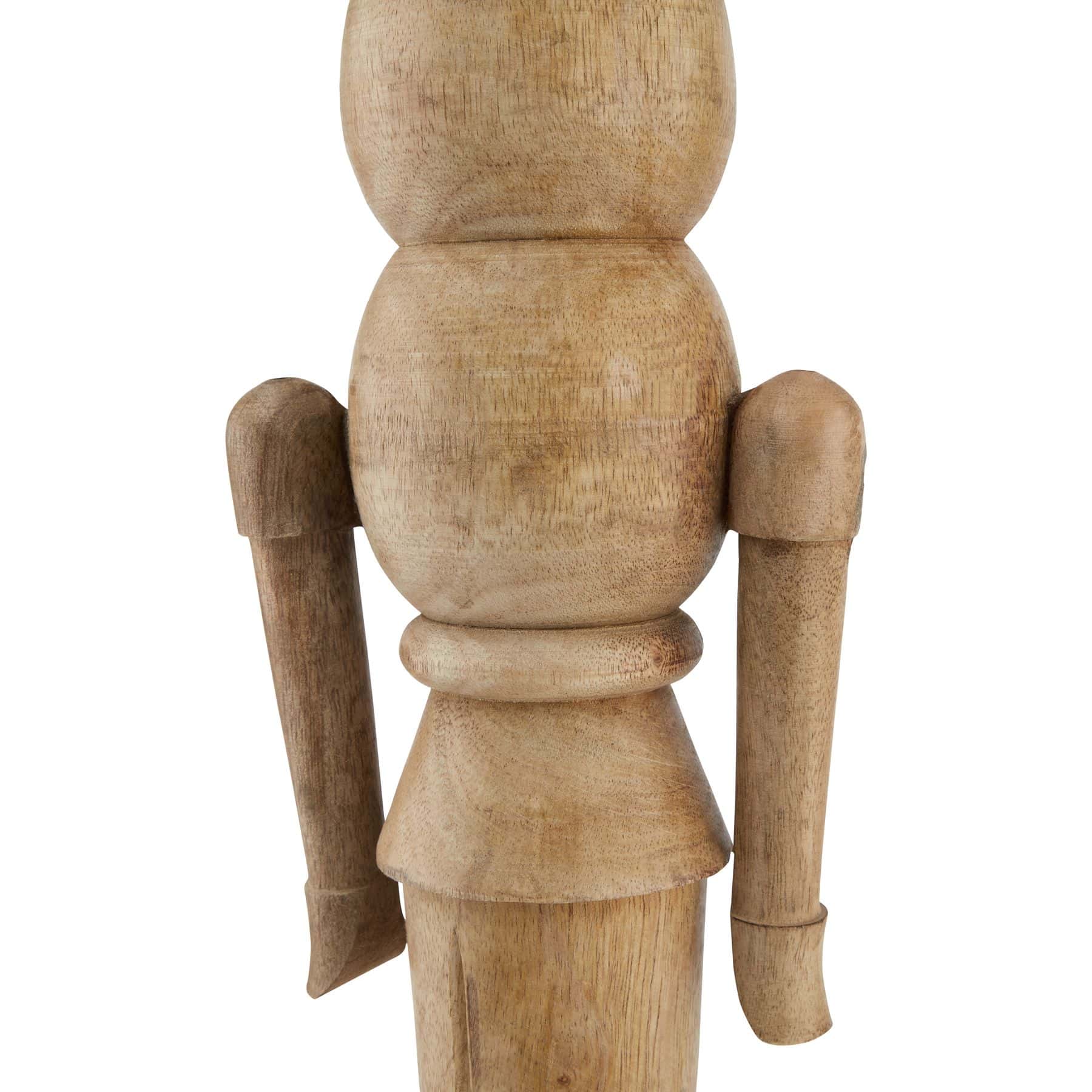 Natural Large Nutcracker Decoration – Material: Wood
