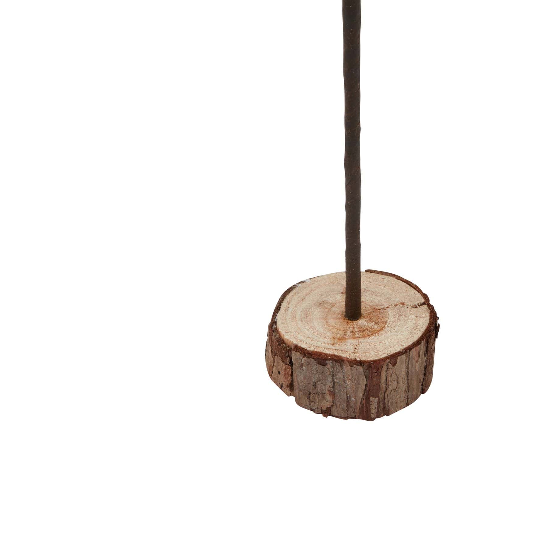 Large Snowy Spindle Tree In Wood Log – Christmas Decorations