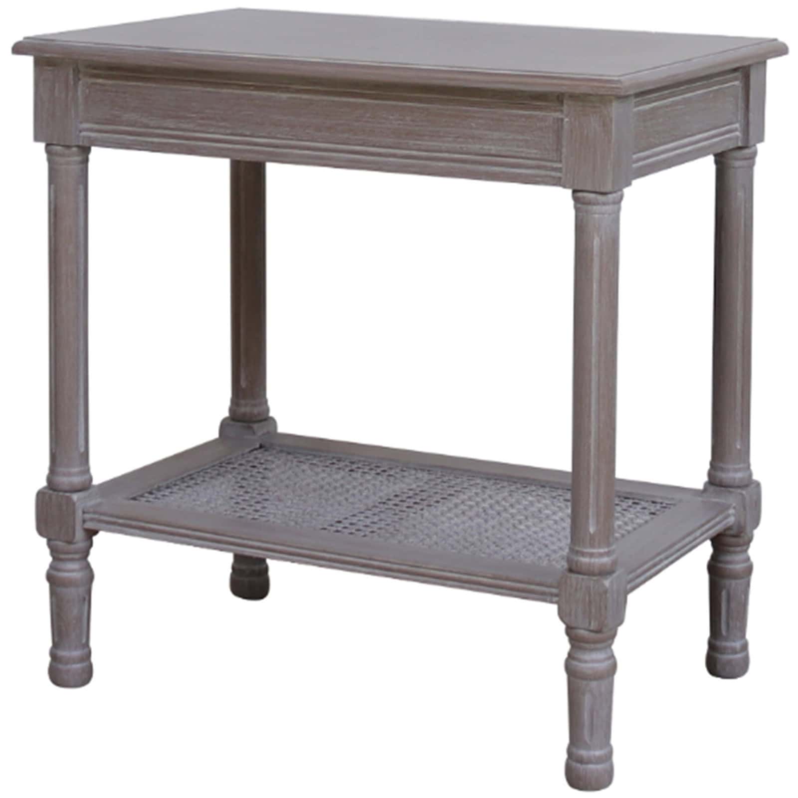 The Serene Rattan Collection Side Table – Colour: Brown