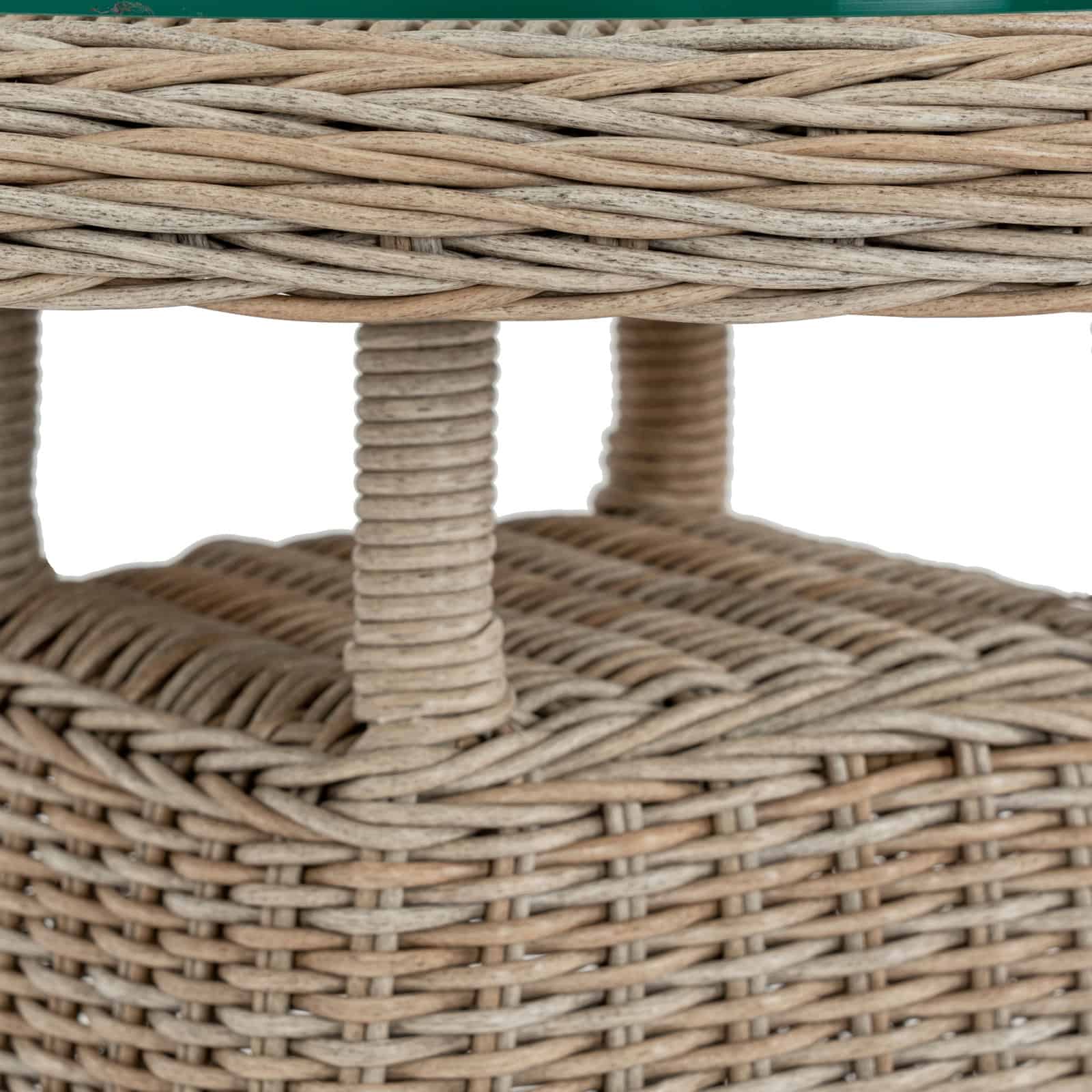 Amalfi Collection Outdoor Bistro Table With Wood Top – Additional view