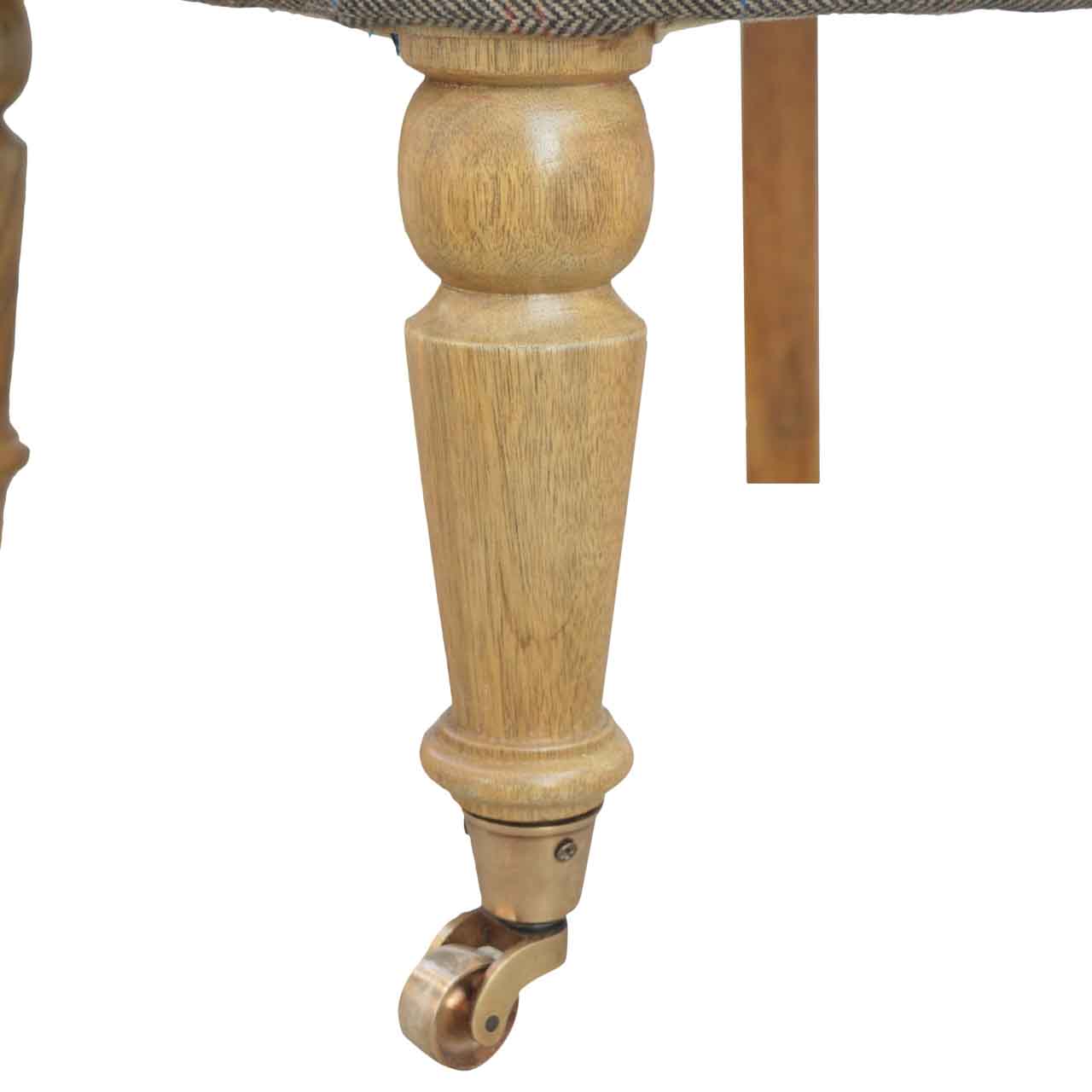 Small Multi Tweed Accent Chair - Image 6
