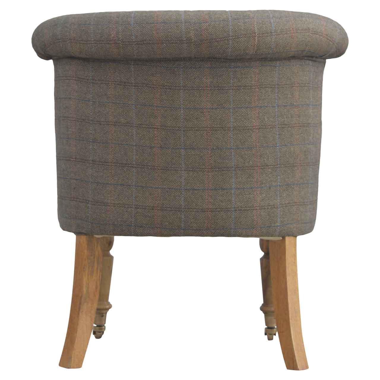 Small Multi Tweed Accent Chair - Image 9