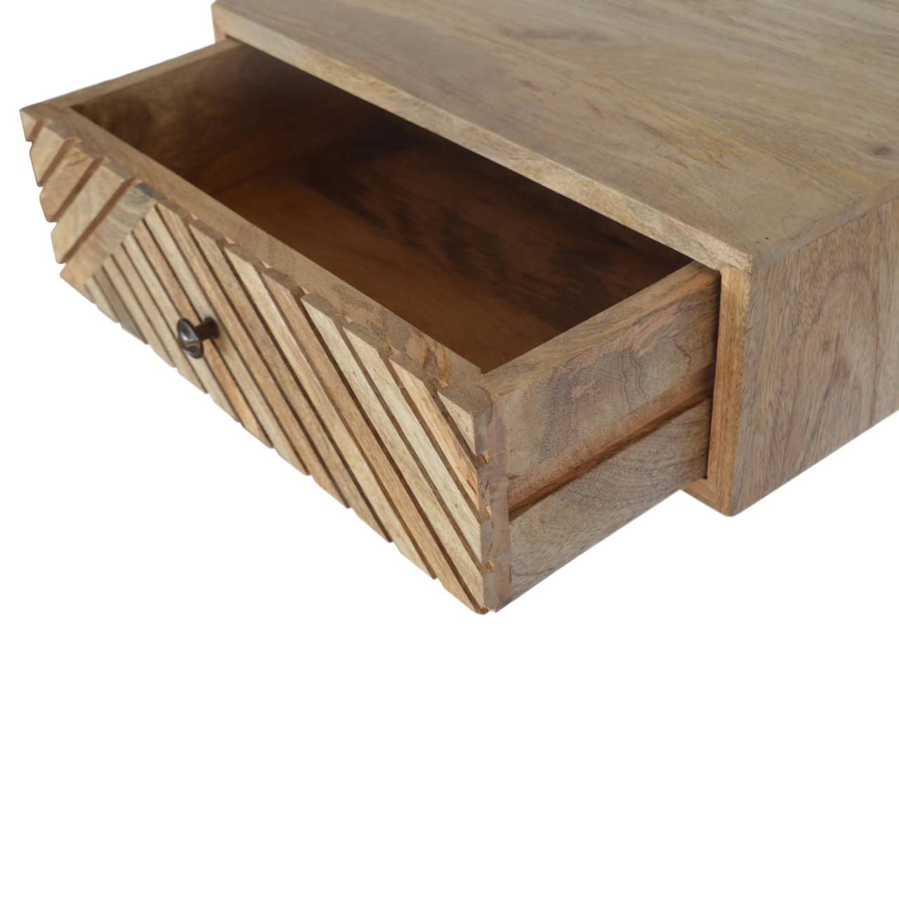 Floating Line Carved Bedside – Bedside Tables