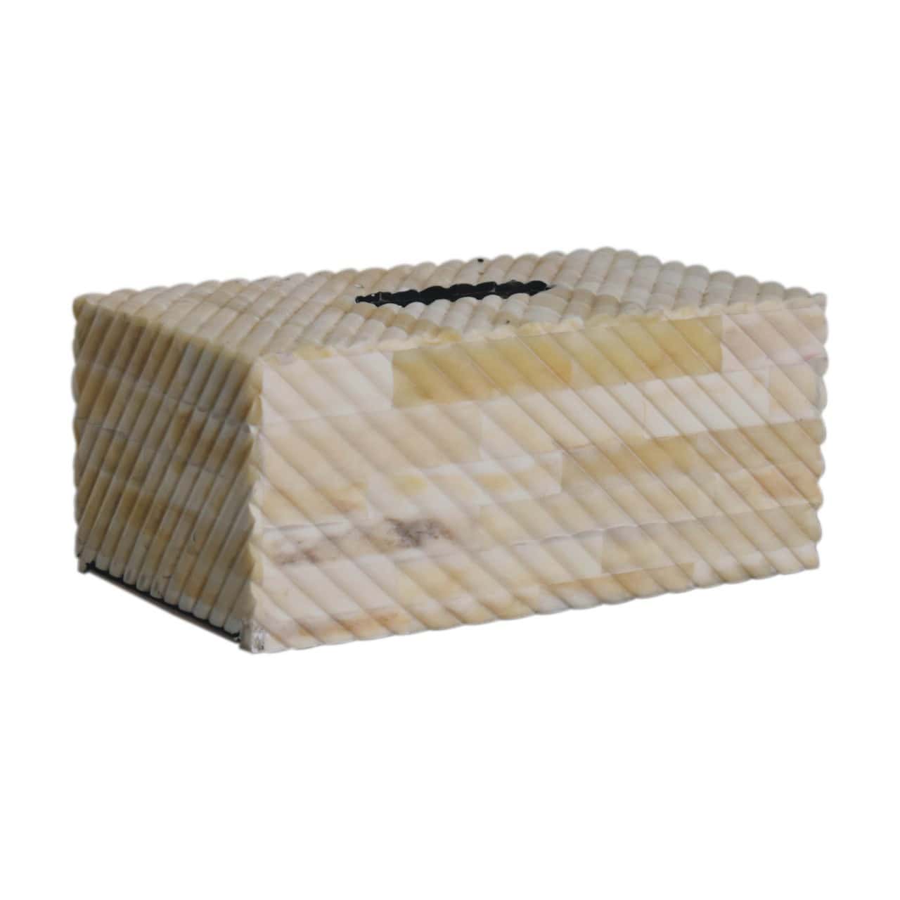Bone Inlay Tissue Box – Decorative Objects