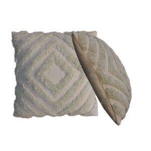 Sage Green Diamond Cushion Set