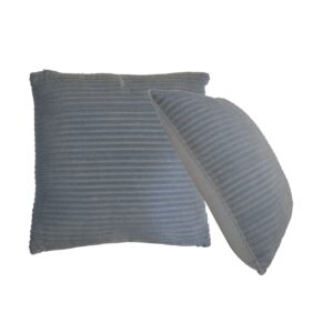 Ribbed Grey Cushion Set