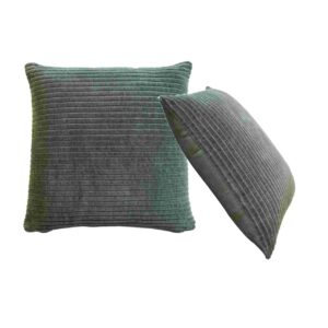 Ribbed Green Cushion Set