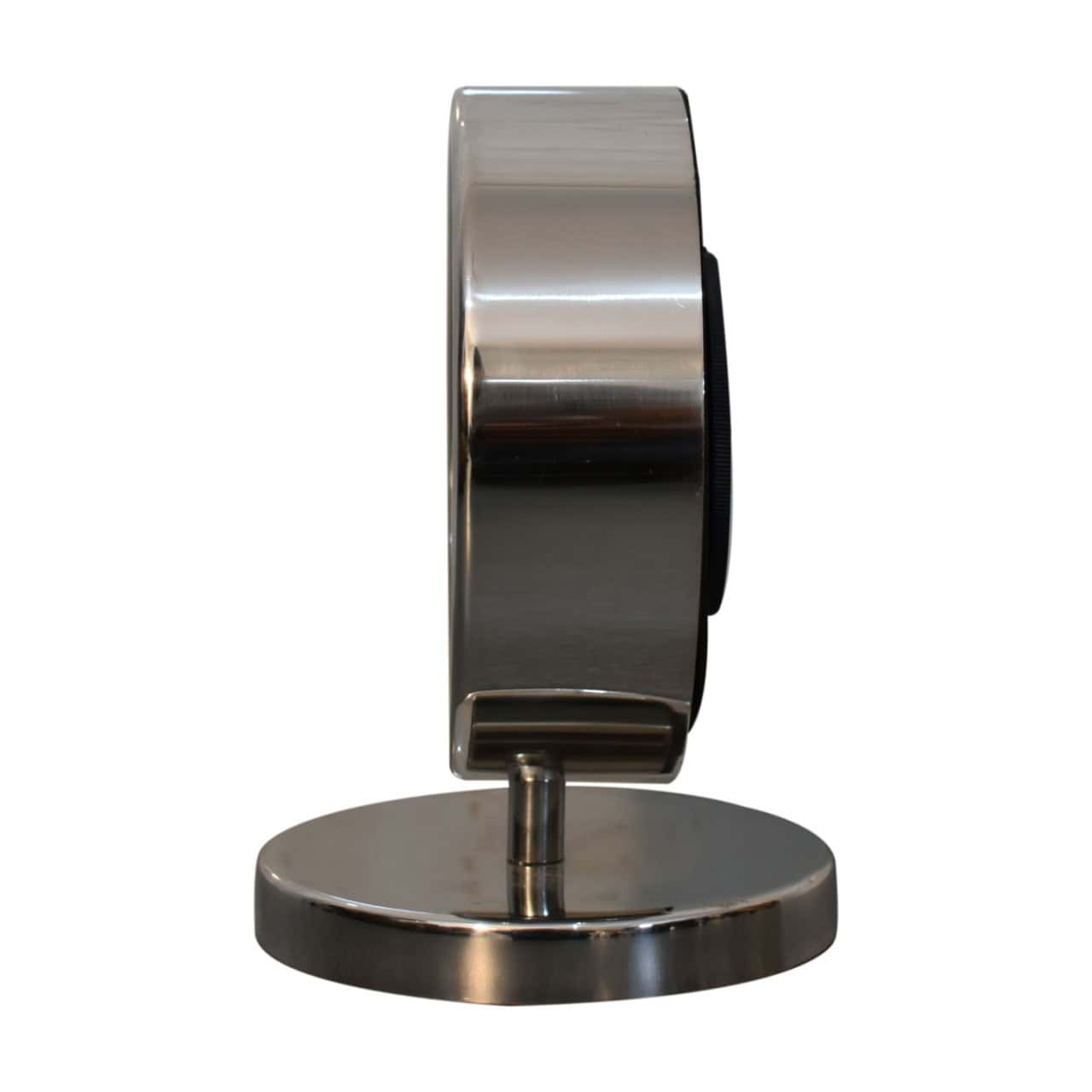 Round Chrome Table Clock - Image 4