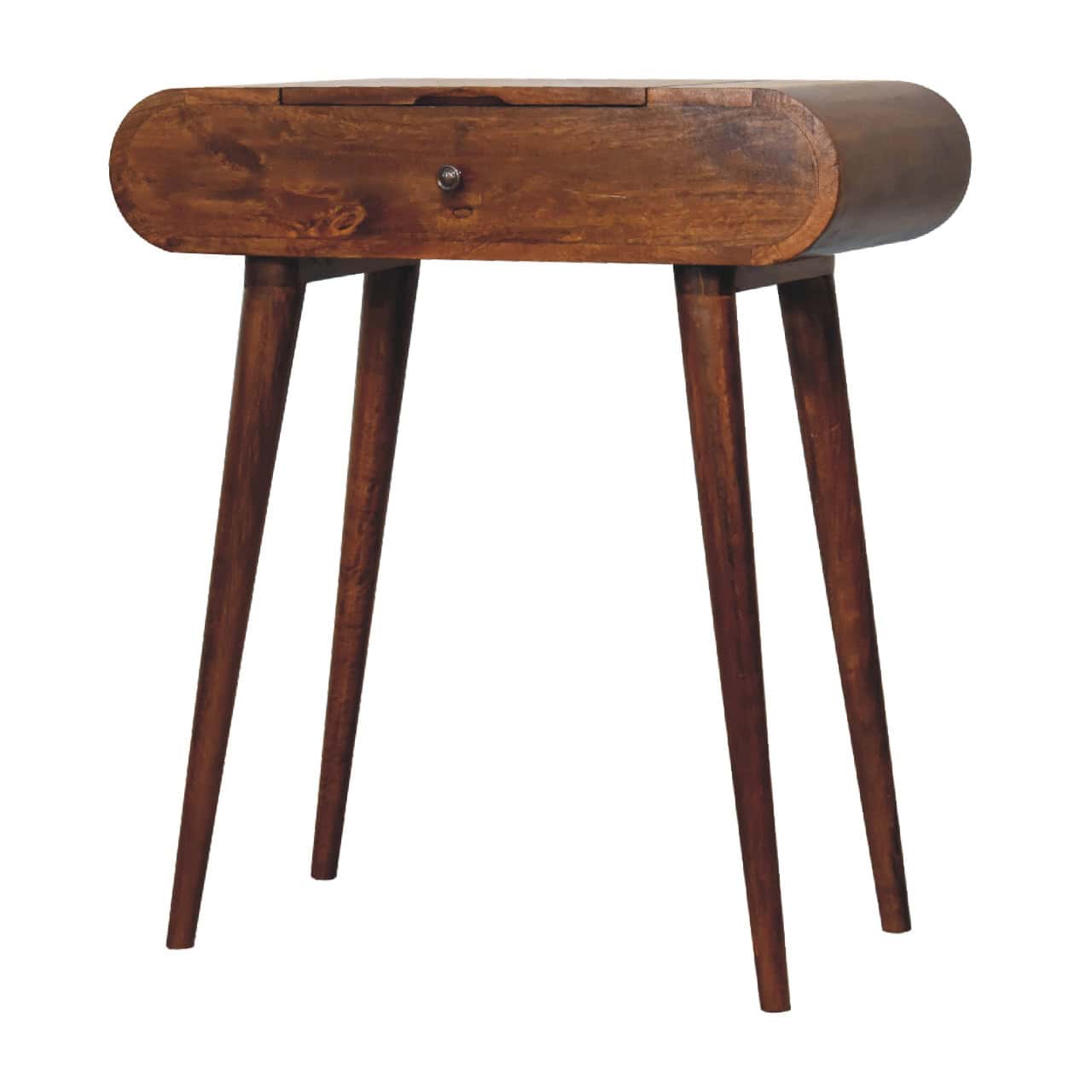 Mini Round Chestnut Fold Vanity - Image 3