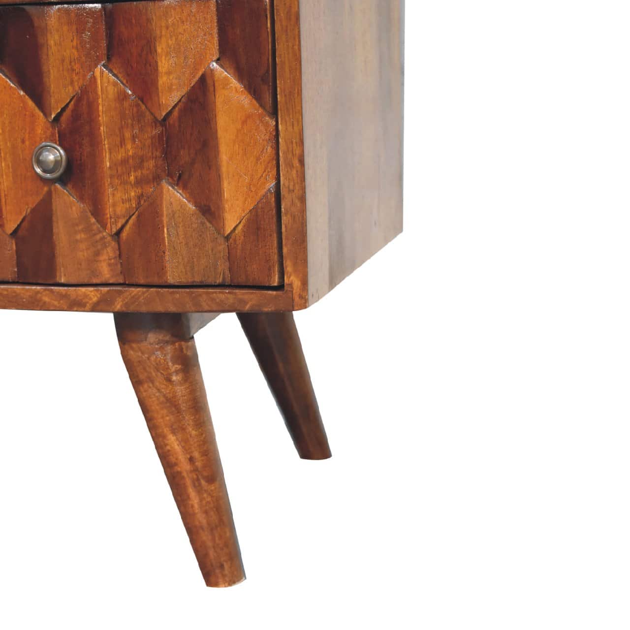 Pineapple Chestnut Carved Chest - Image 6