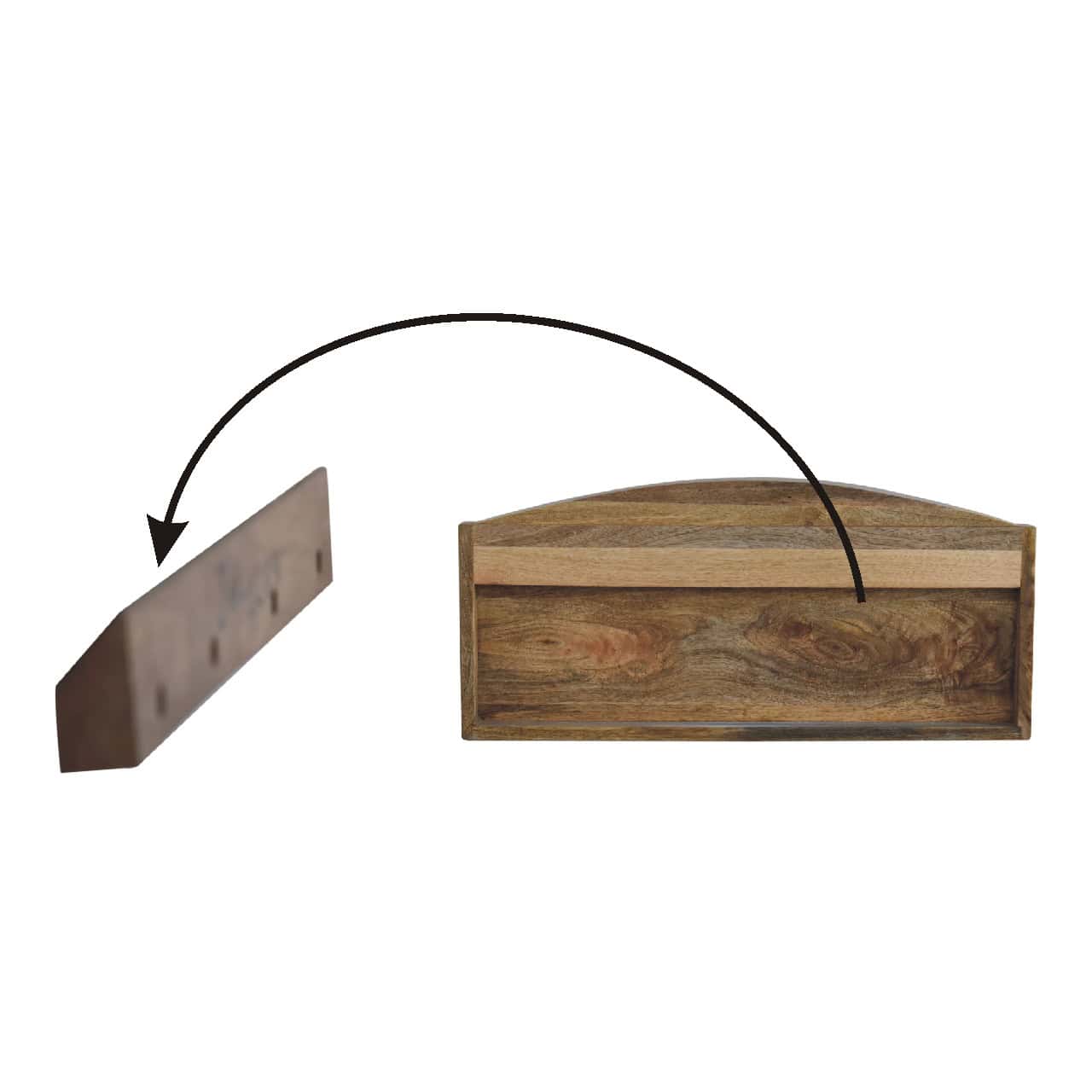 Larissa Open Wall Mounted Shelf – Additional view 3