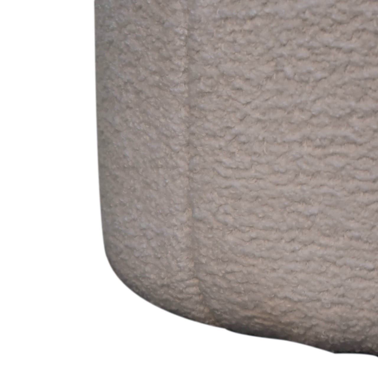 White Boucle Circus Footstool – Additional view 4