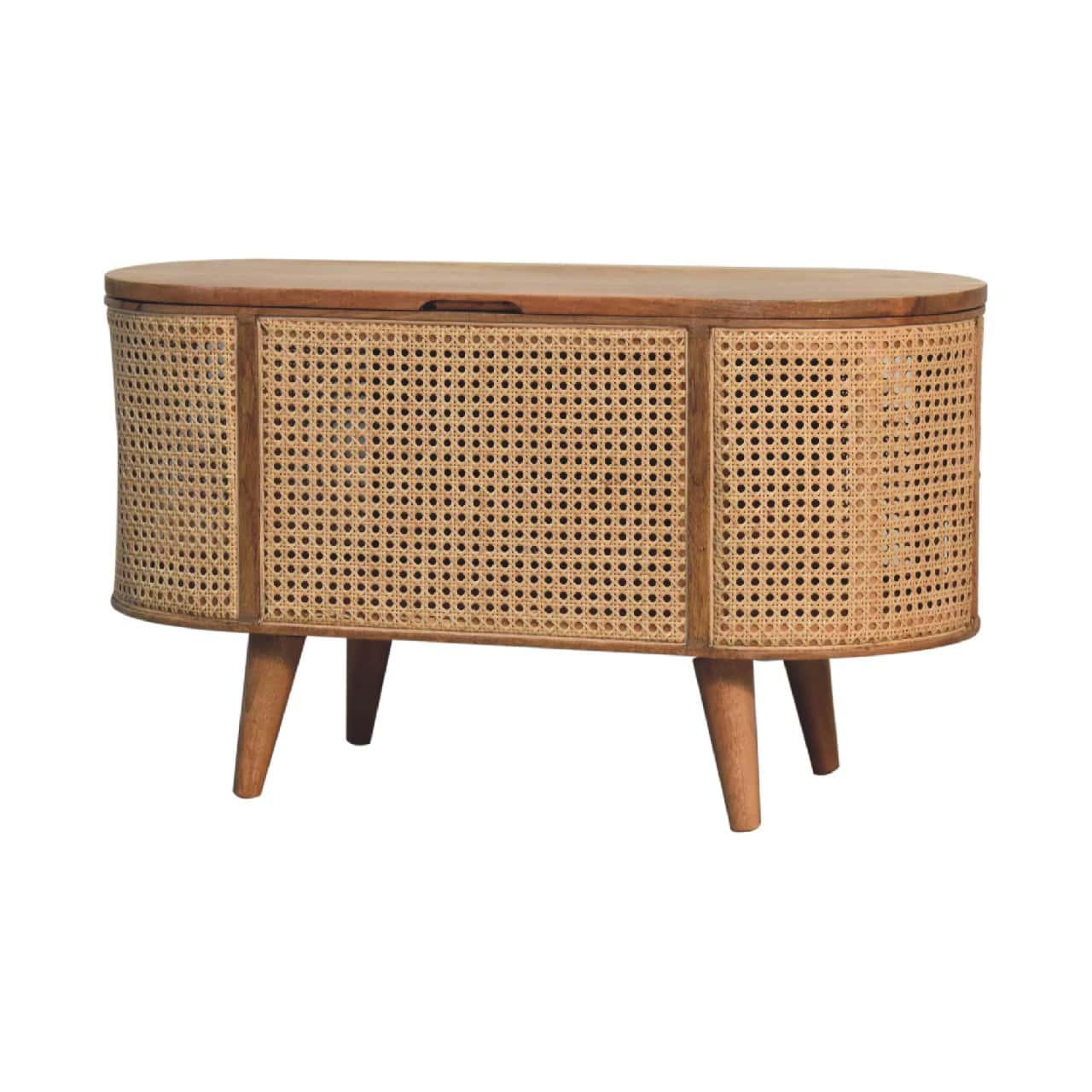 Larrisa Rounded Lid up Blanket Box – Material: Wood