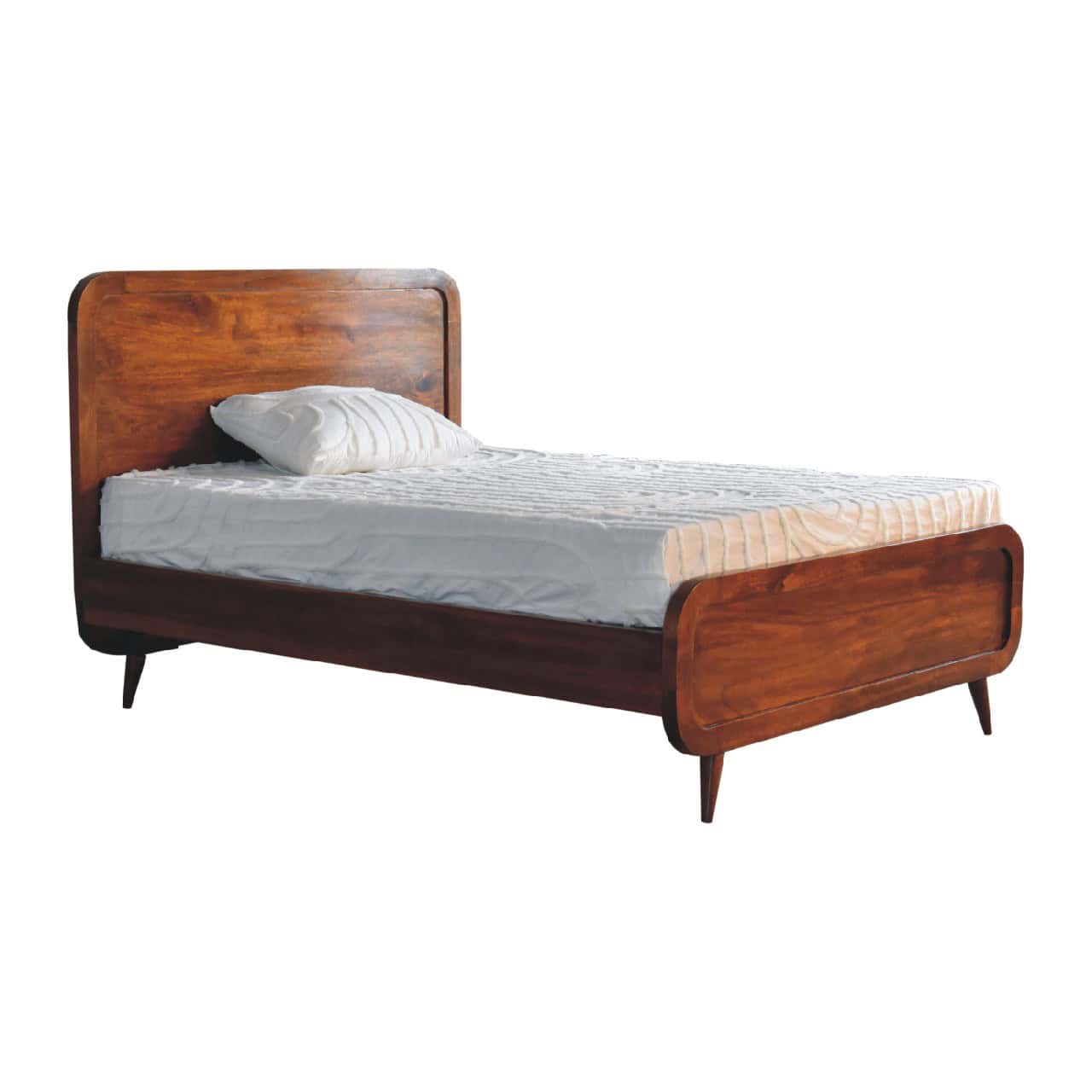 Curved Chestnut Double Bed – Additional view 7