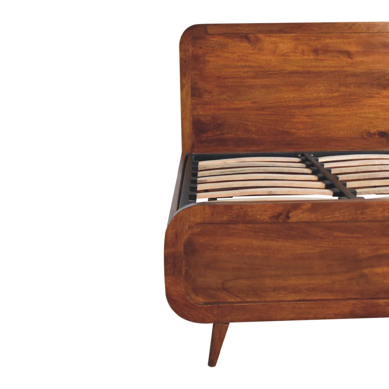 Curved Chestnut Double Bed – Additional view