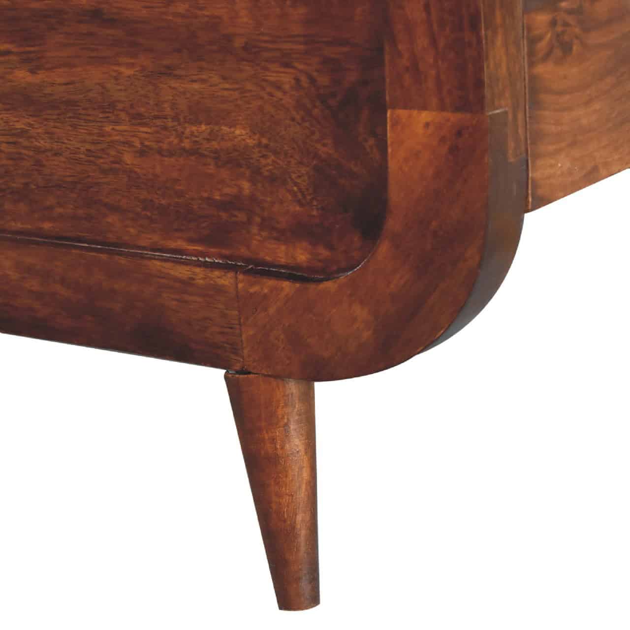 Curved Chestnut Double Bed – Additional view 4
