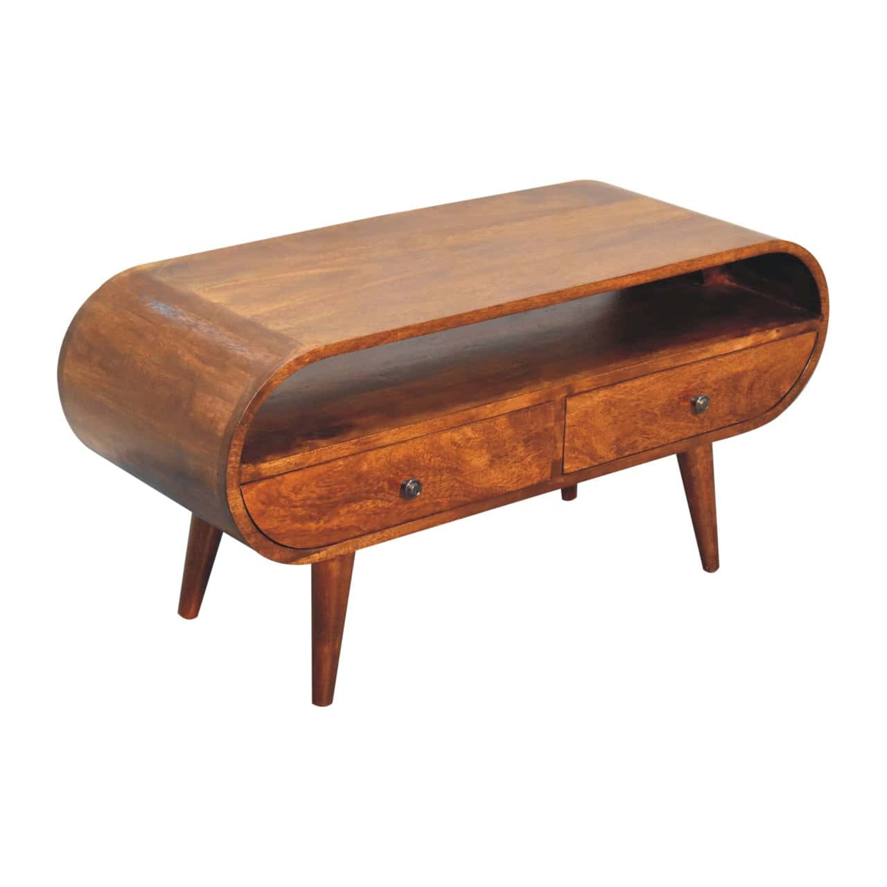 Chestnut Circular TV Stand - Image 7