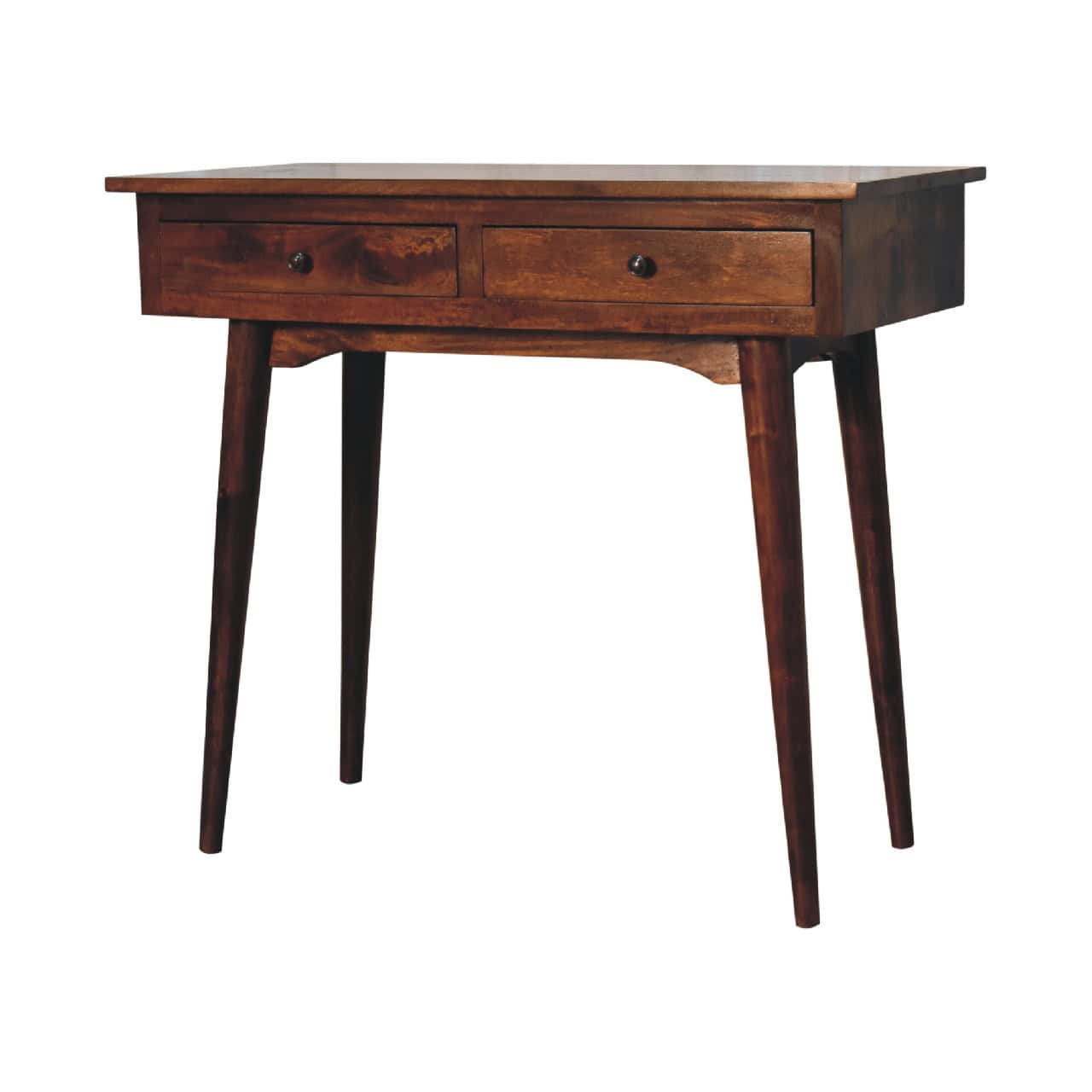 Chestnut Hallway 2 Drawer Console Table – Material: Wood