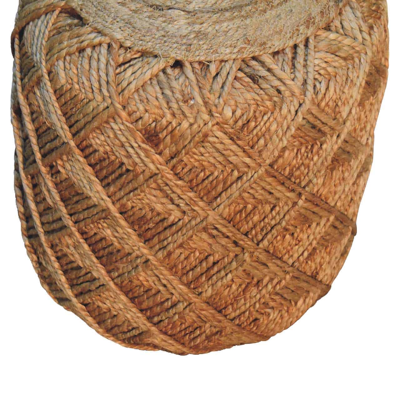 Jute Fiber Footstool Large Pattern - Image 4
