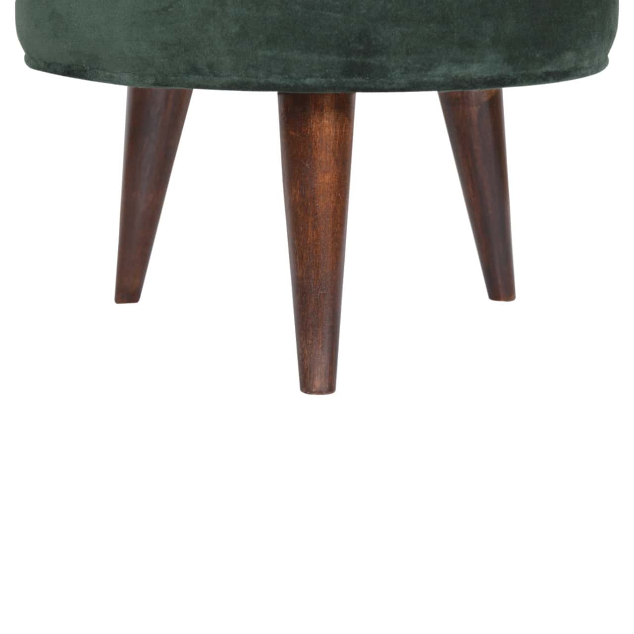Emerald Green Velvet Nordic Stool – Additional view 2