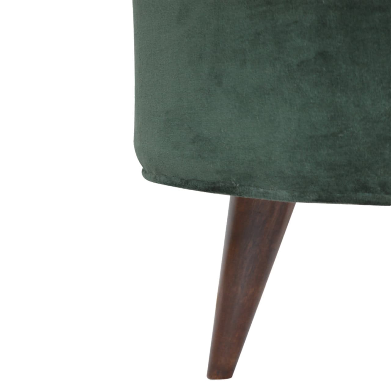 Emerald Green Velvet Nordic Stool – Additional view 3