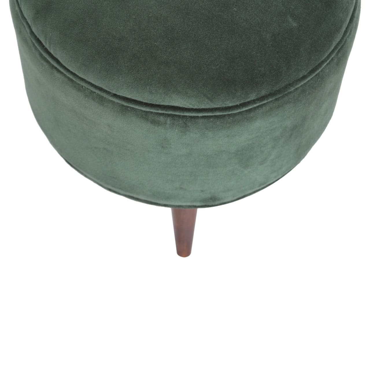 Emerald Green Velvet Nordic Stool – Additional view 5