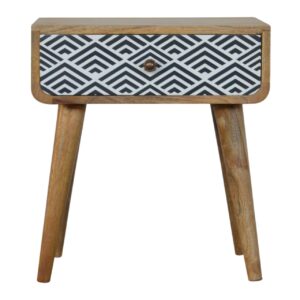 Monochrome Print Bedside