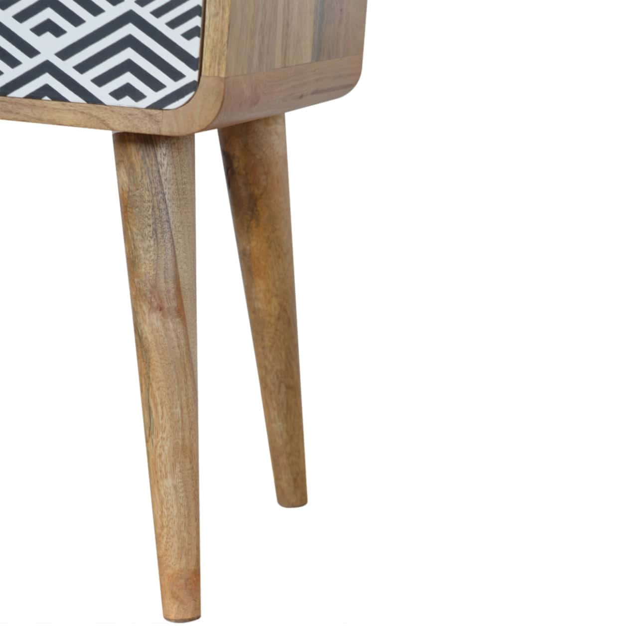 Monochrome Print Bedside – Bedside Tables
