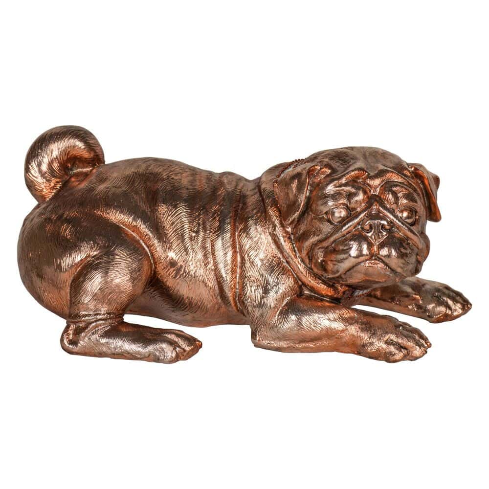 Bronze Finish Pug Figurine - Image 4