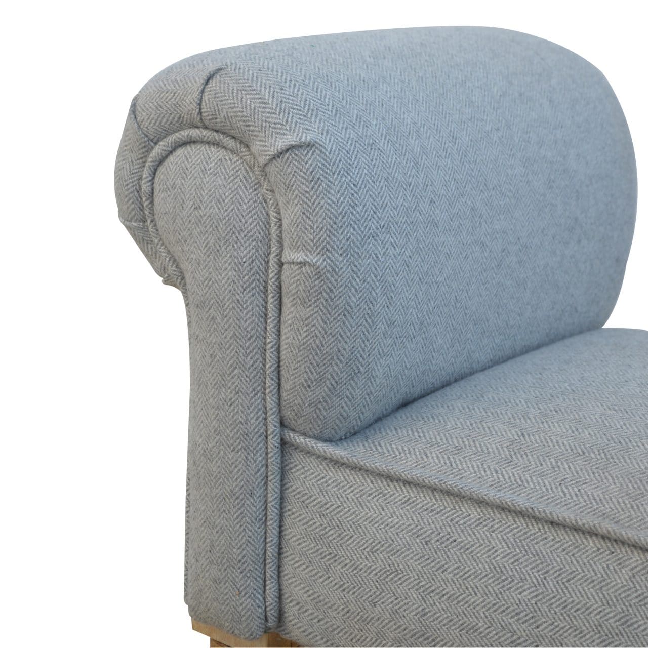 Grey Tweed Bench with Turned Feet – Additional view 3